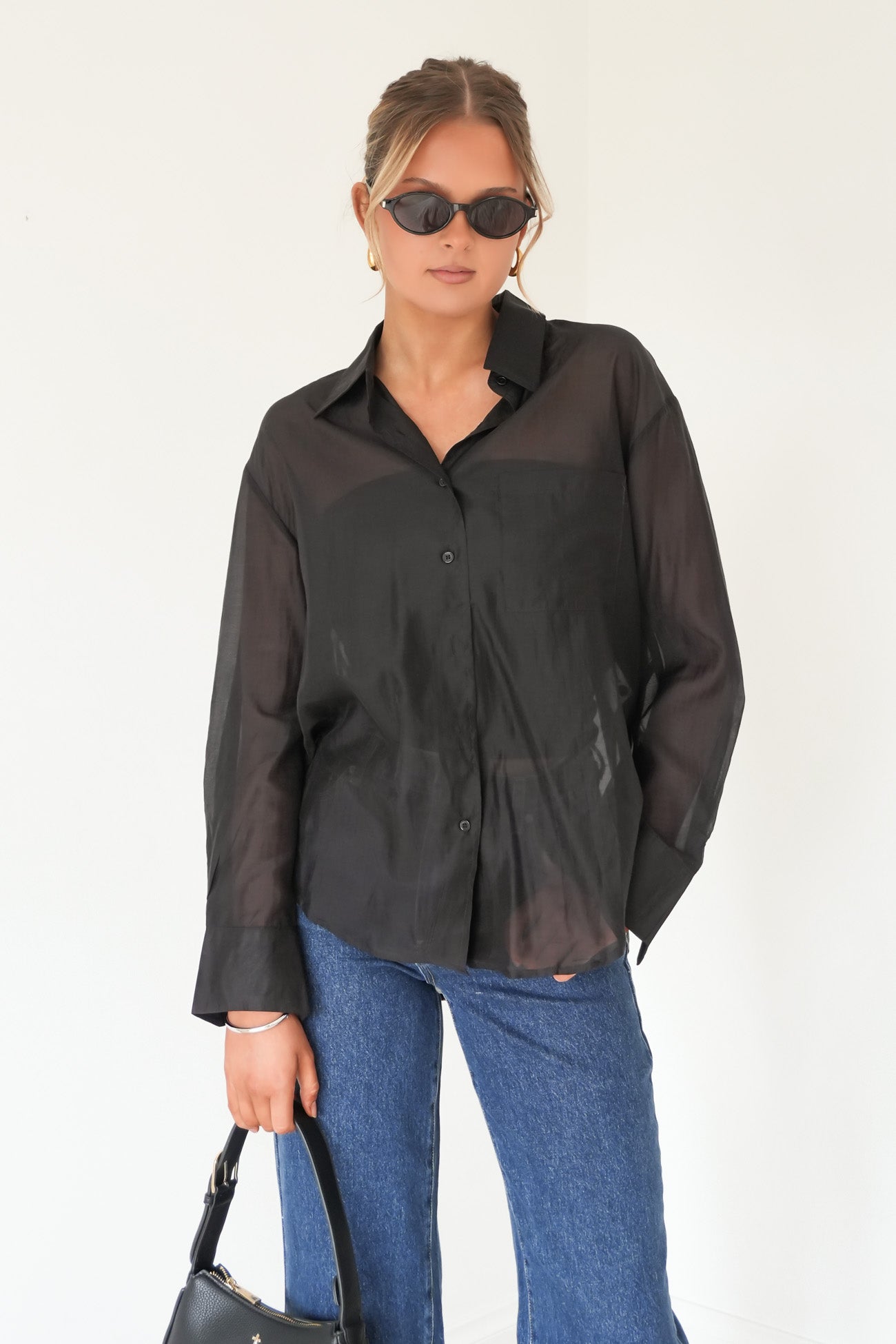 Lynton Sheer Shirt Black