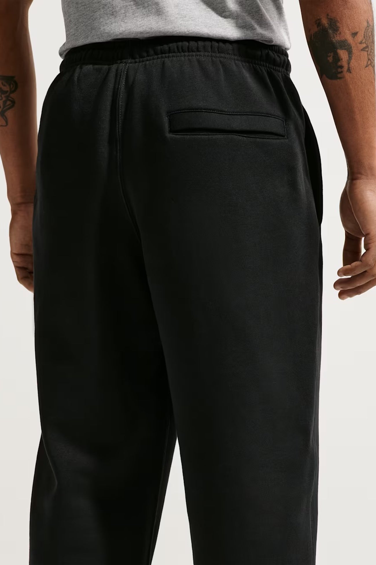 Nike Club Open-Hem Fleece Trousers Black