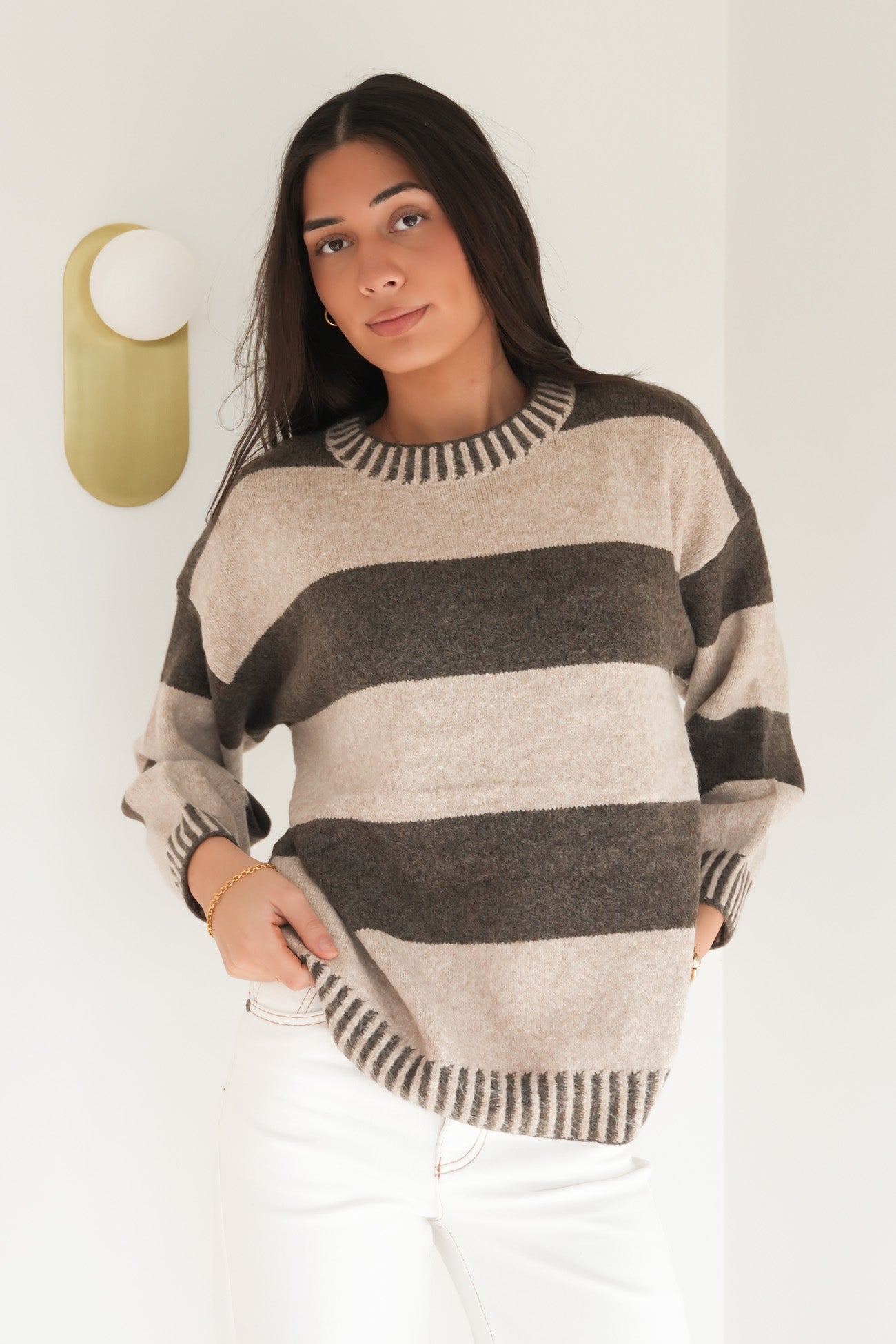 Maci Knit Jumper Chocolate Mocha