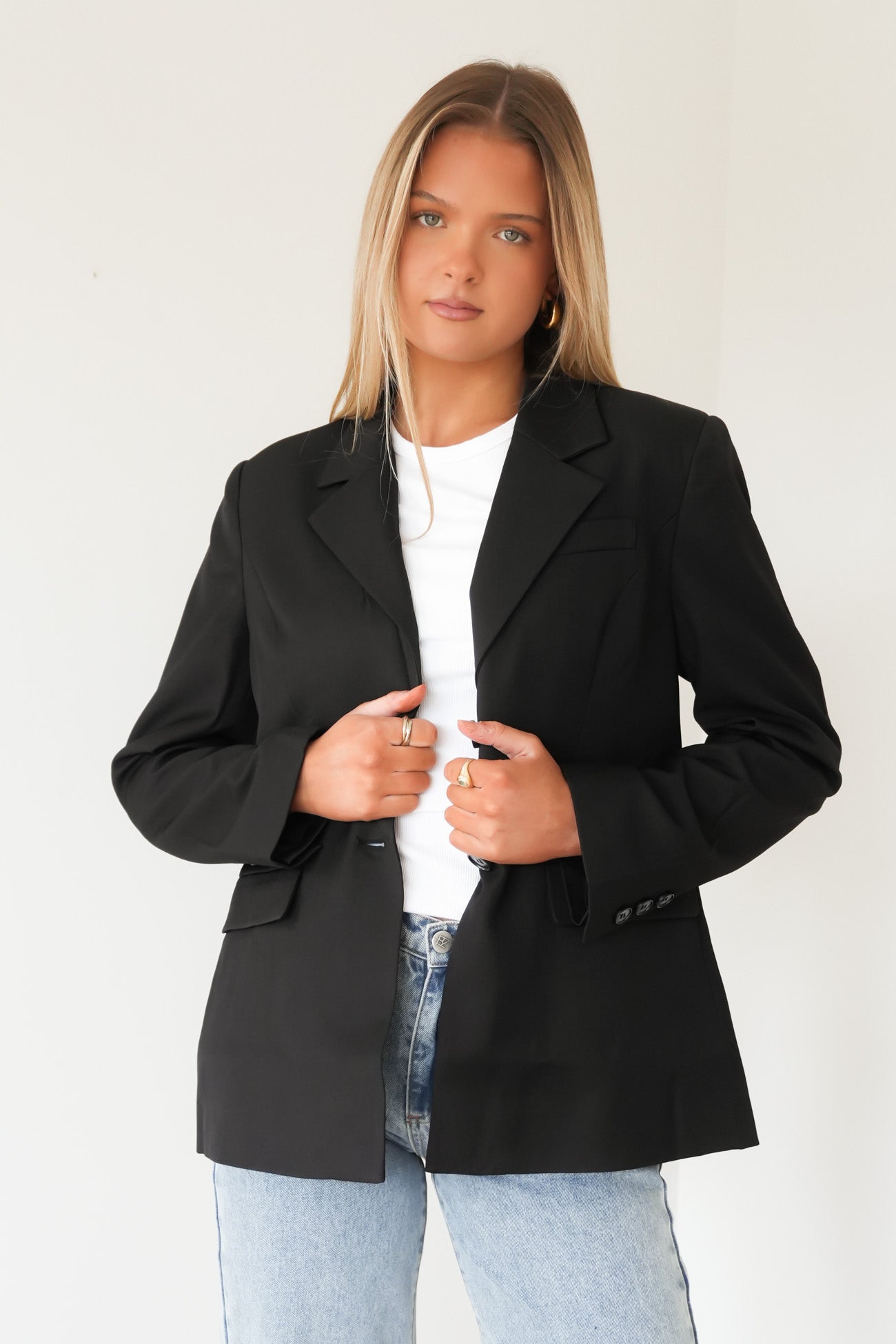 Maddox Tie Blazer Black