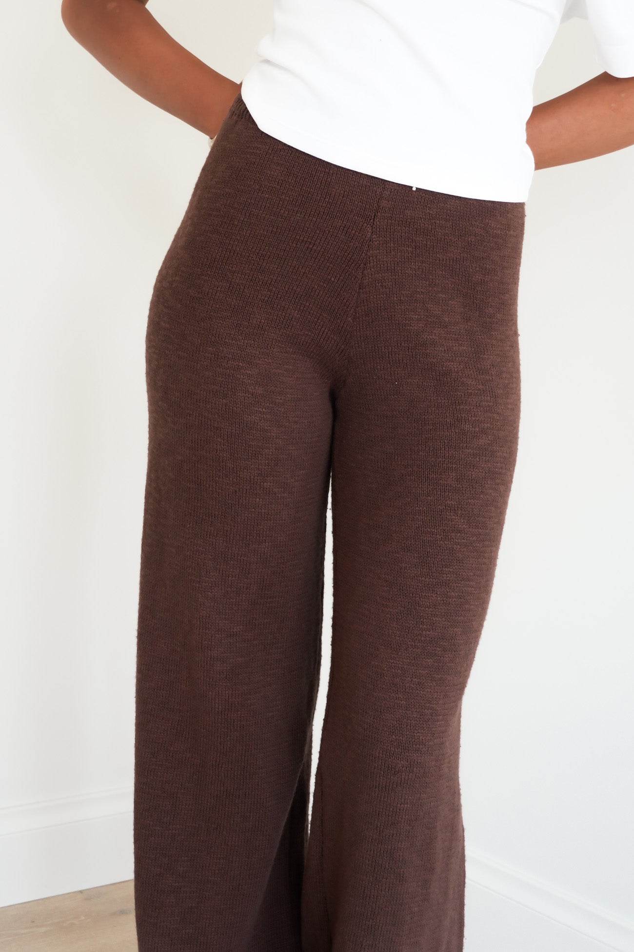 Mally Knit Pant Chocolate