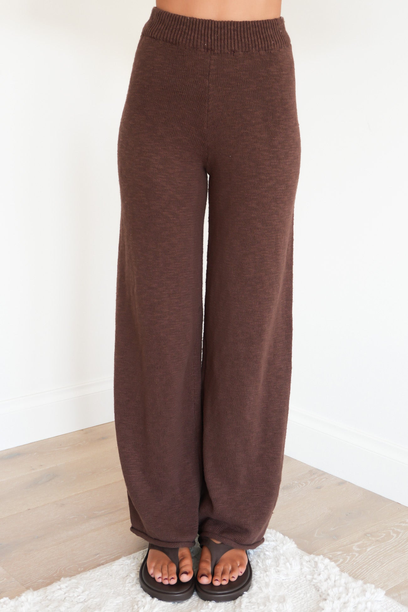 Mally Knit Pant Chocolate