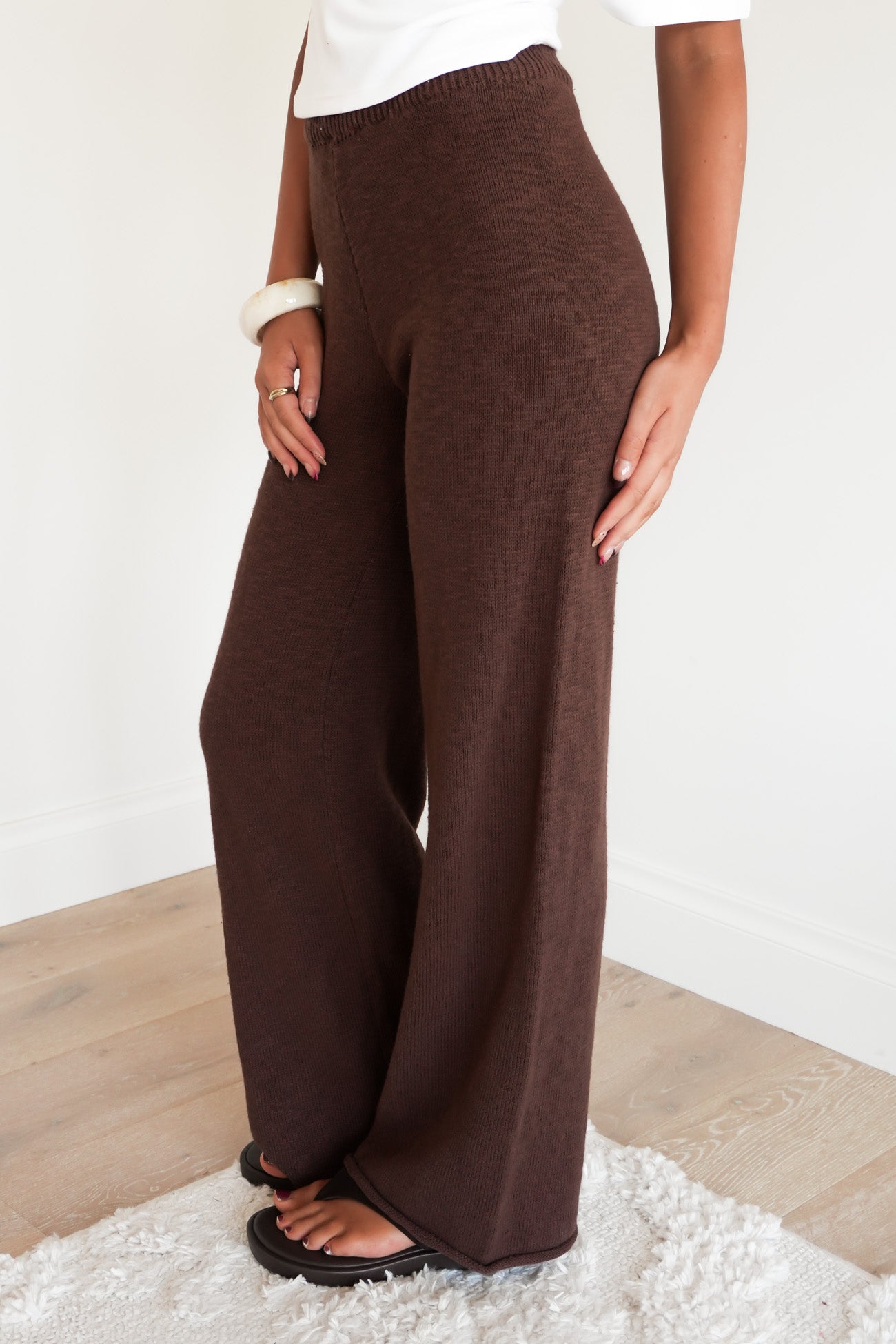 Mally Knit Pant Chocolate