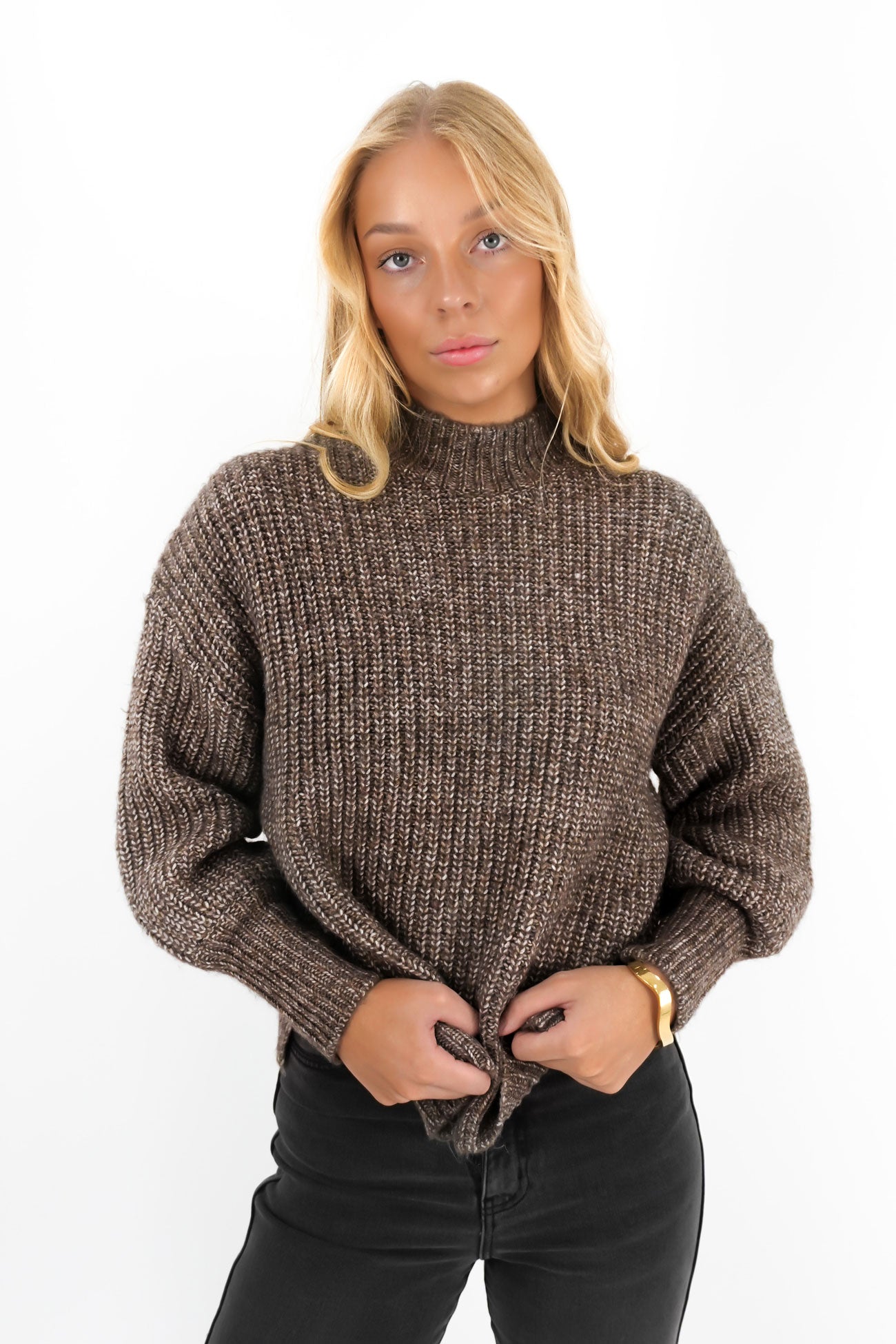 Mari Knit Jumper Brown