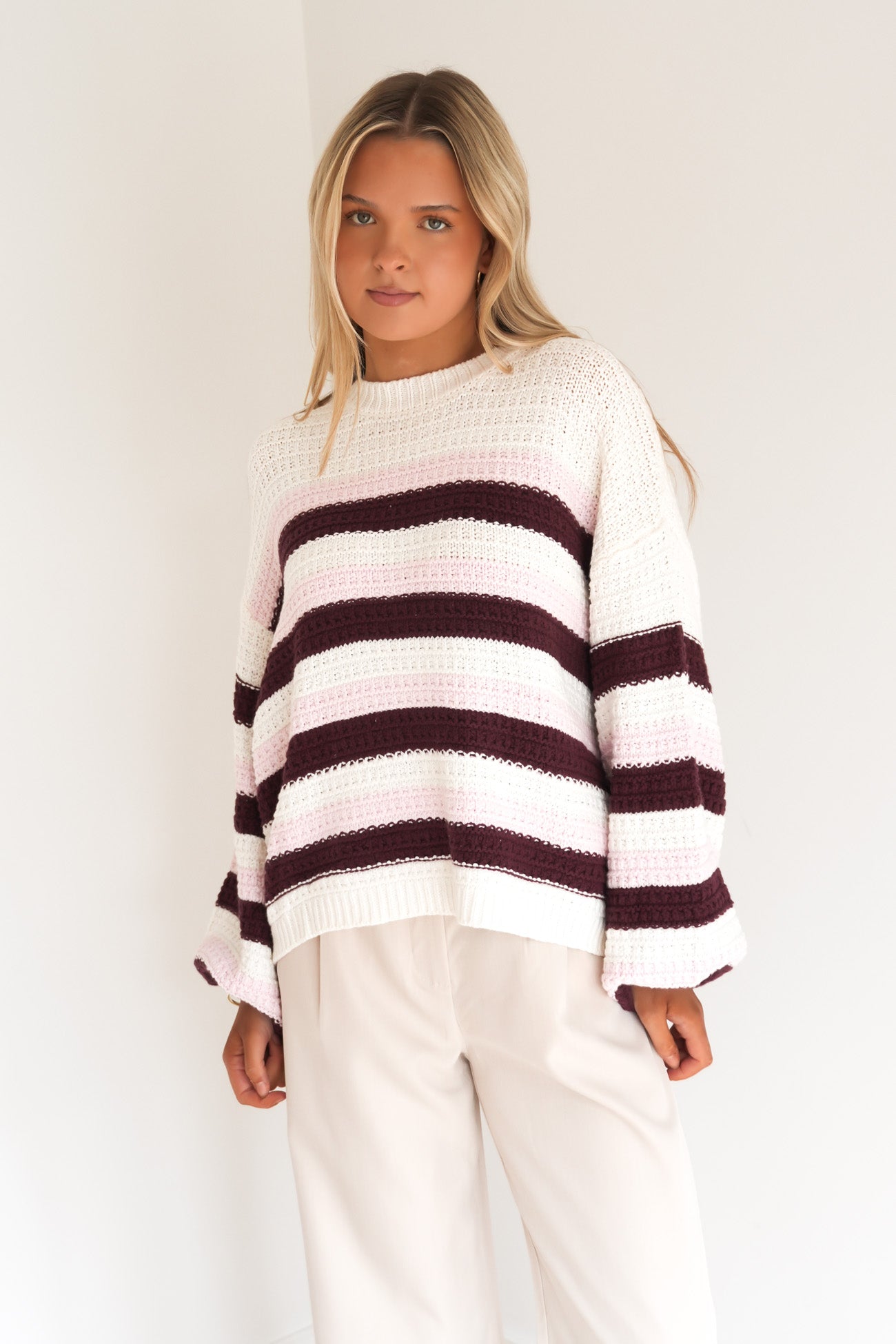 Maria Knit Cream Cherry