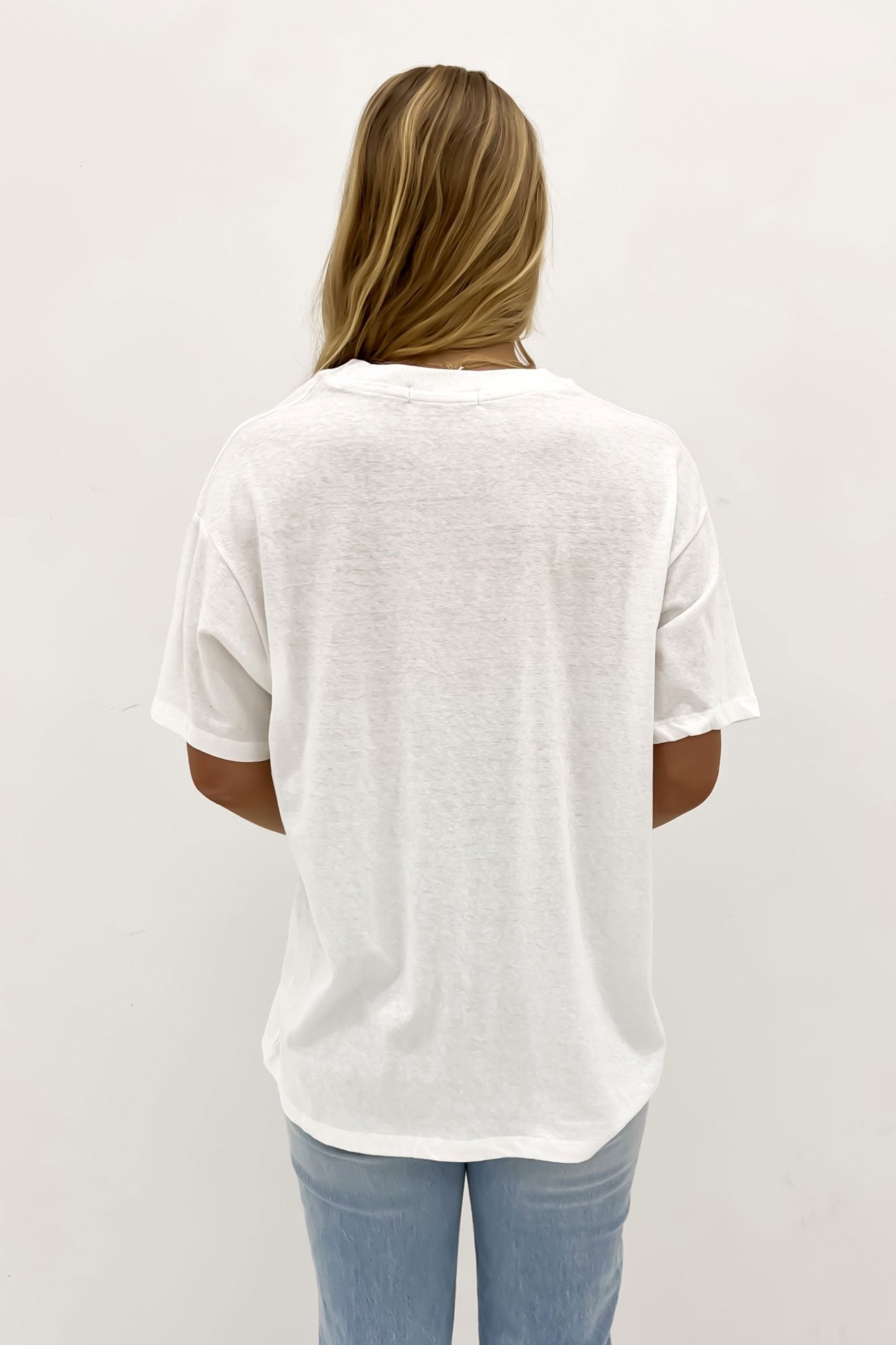 Marina Oversized Tee Vintage White