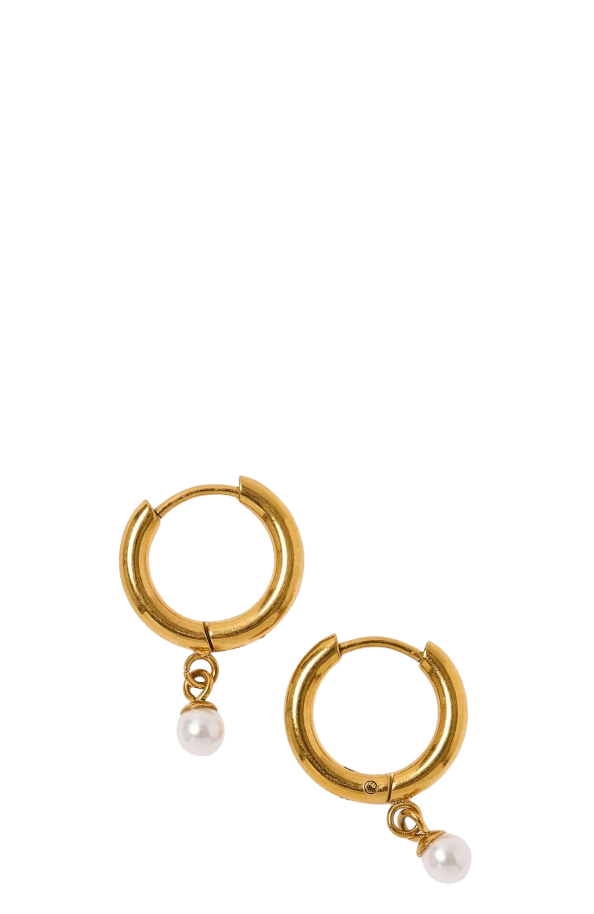 Kira Pearl Drop Earrings Gold