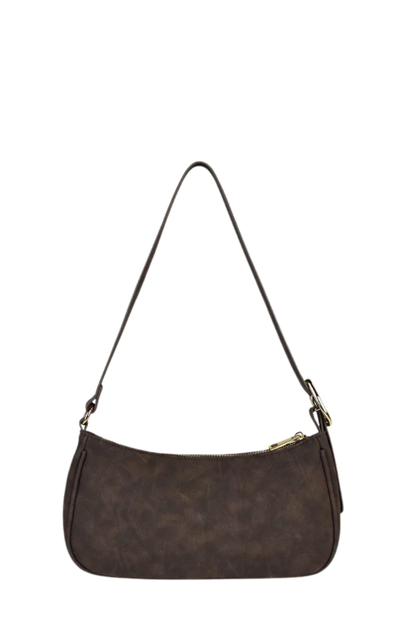 Jesabel Bag Chocolate Faux Suede Gold