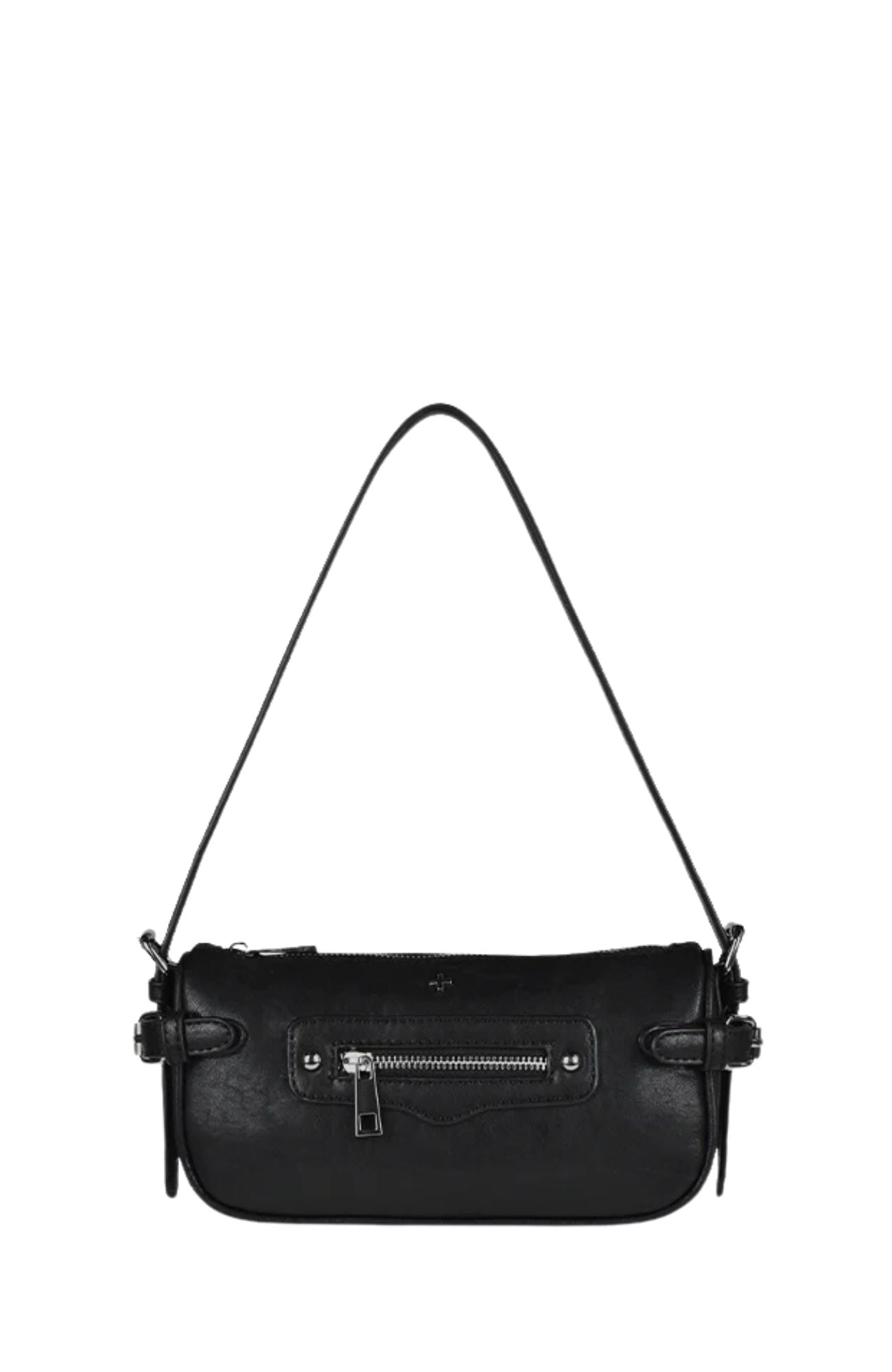 Cardi Bag Black Grain Silver