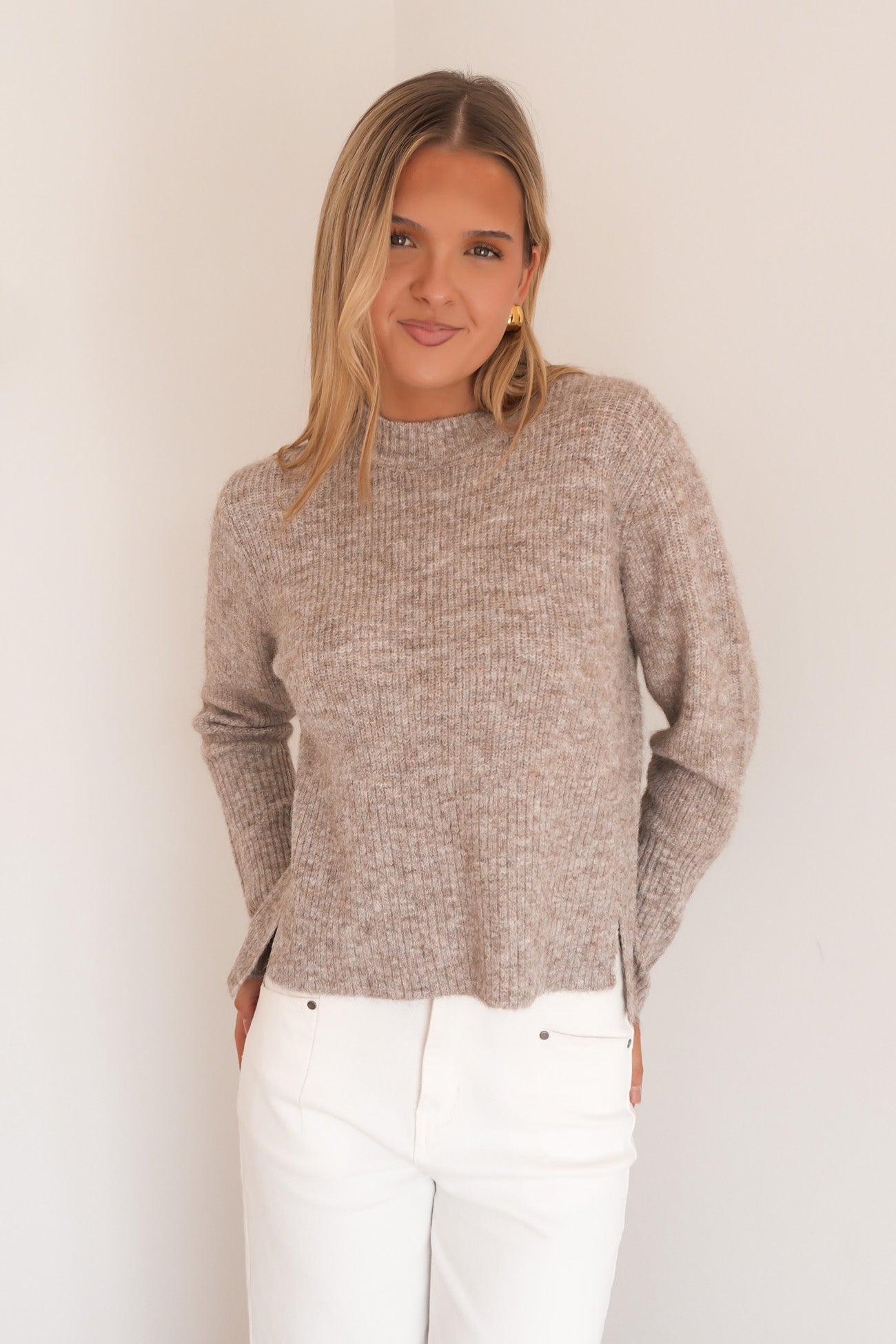 Marli Boxy Rib Knit Multi Fawn
