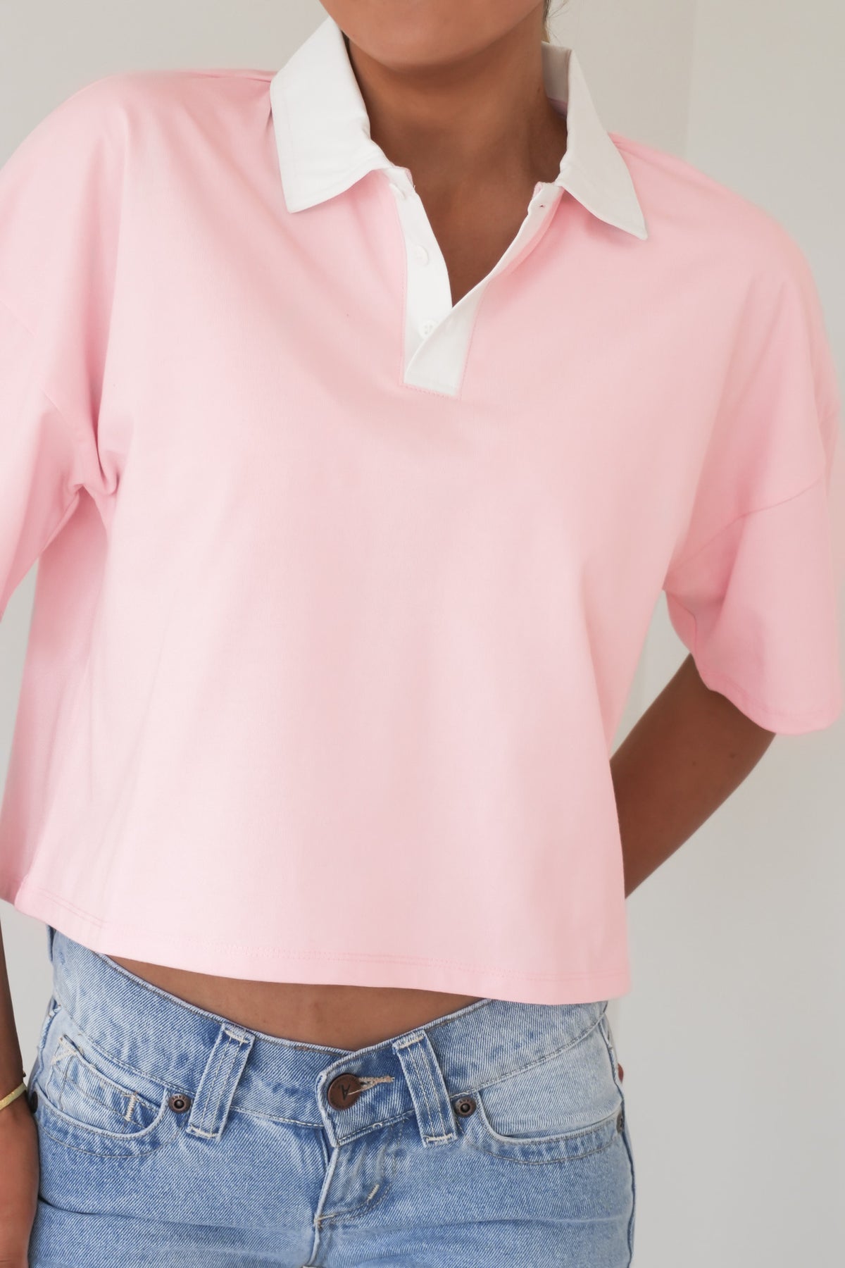 Marli Rugby Top Pale Pink
