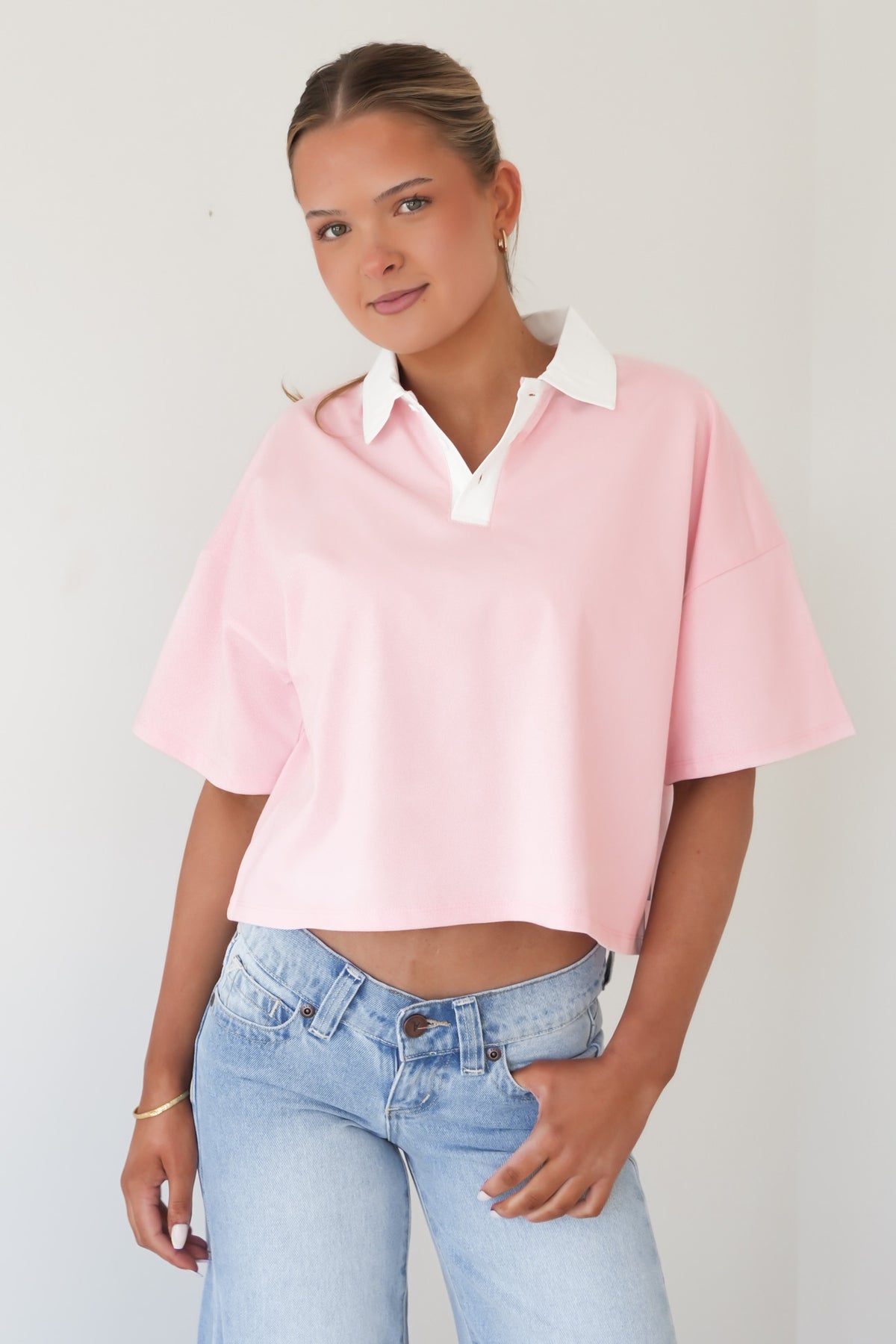 Marli Rugby Top Pale Pink