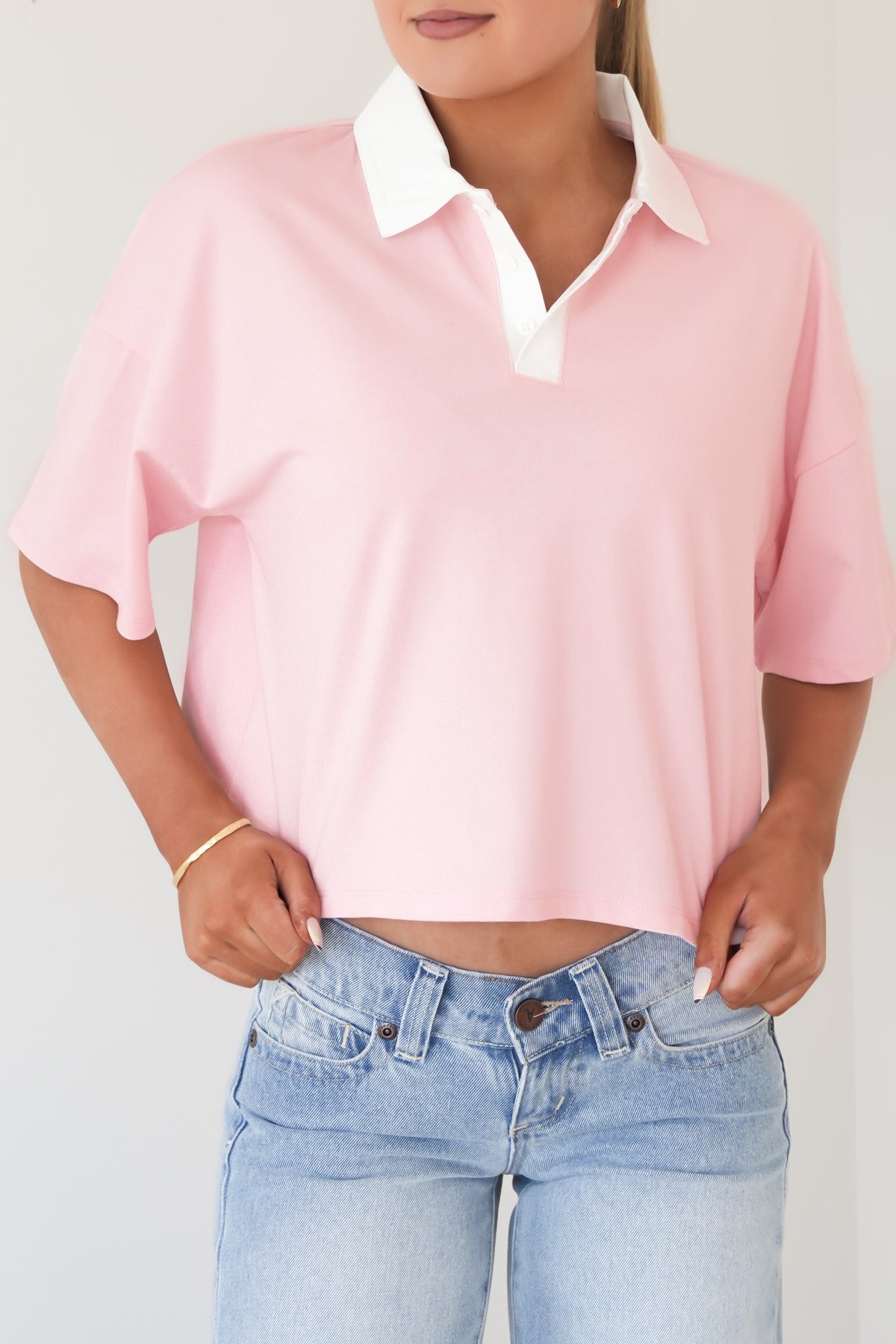 Marli Rugby Top Pale Pink