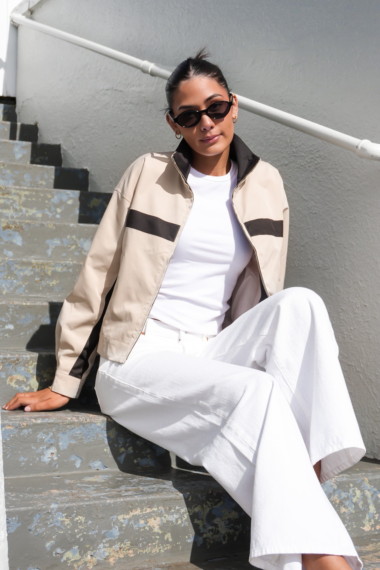 Marsha Jacket Latte Black