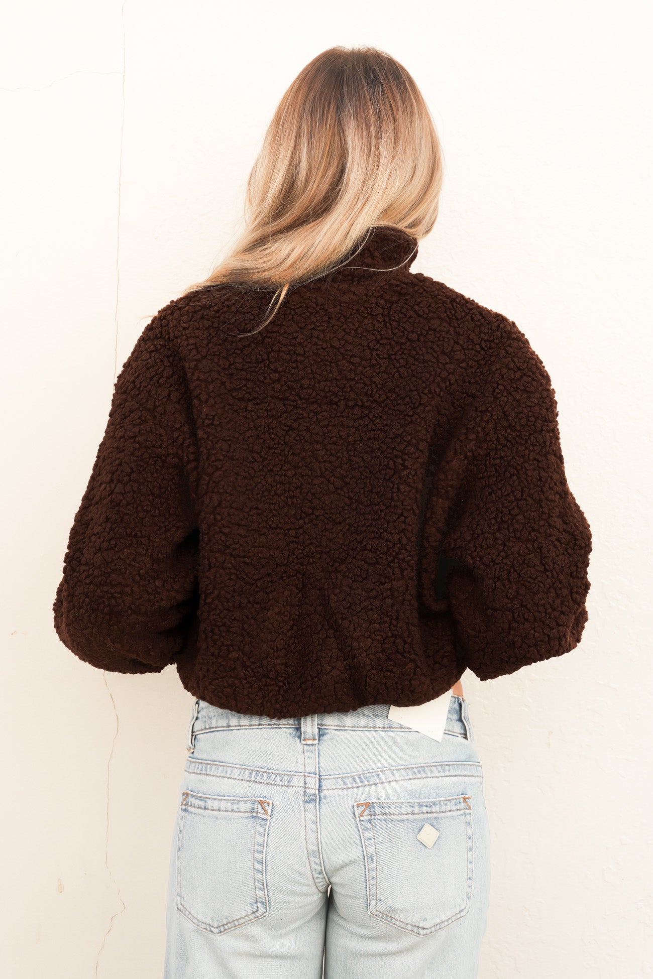 Mattie Sherpa Bomber Chocolate
