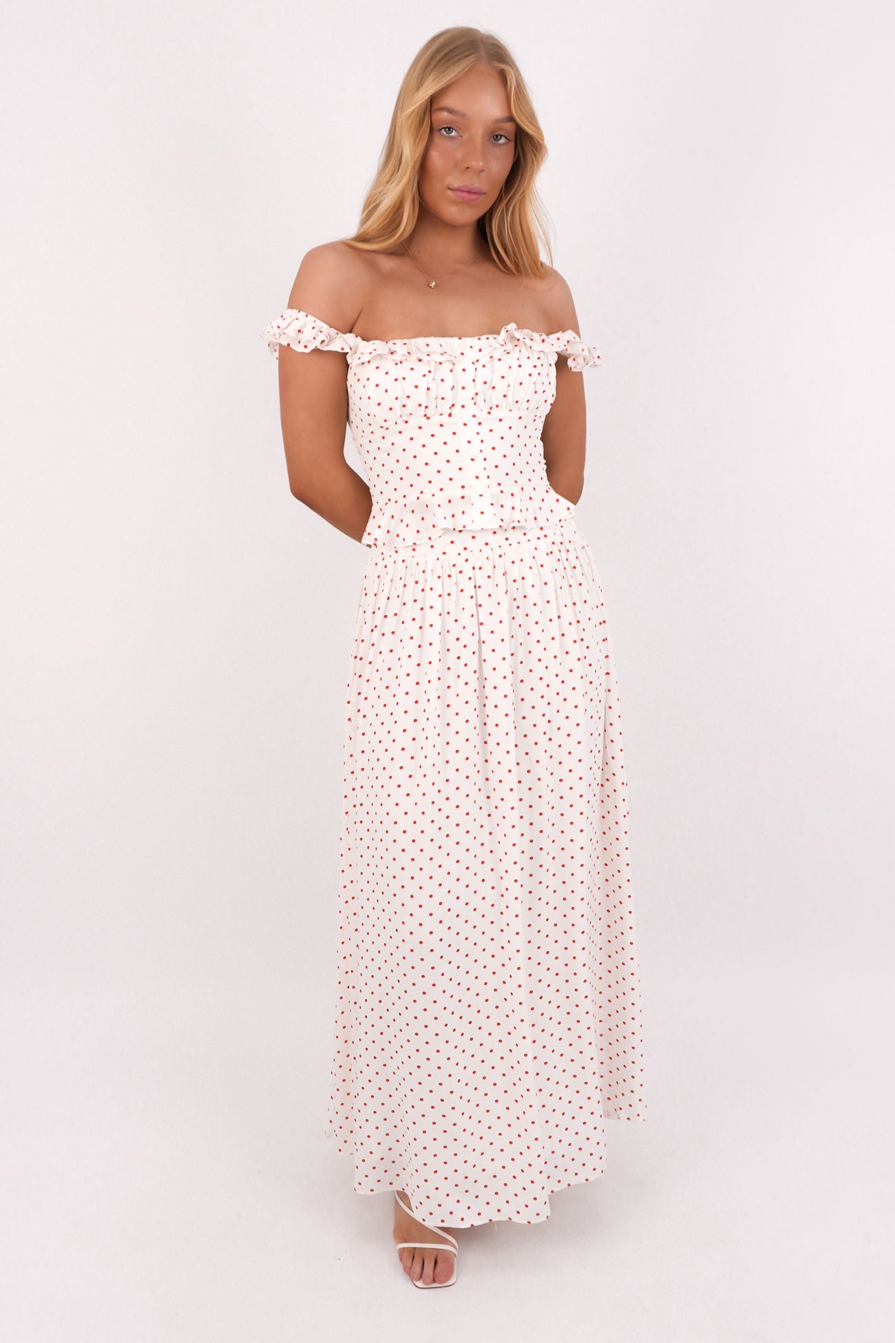 Mattina Set Red Polka Dot