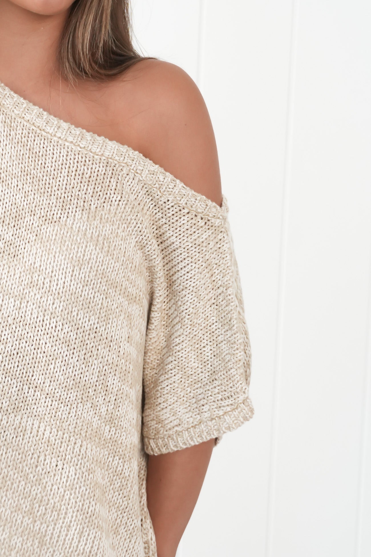 Melaney Knit Top Oat