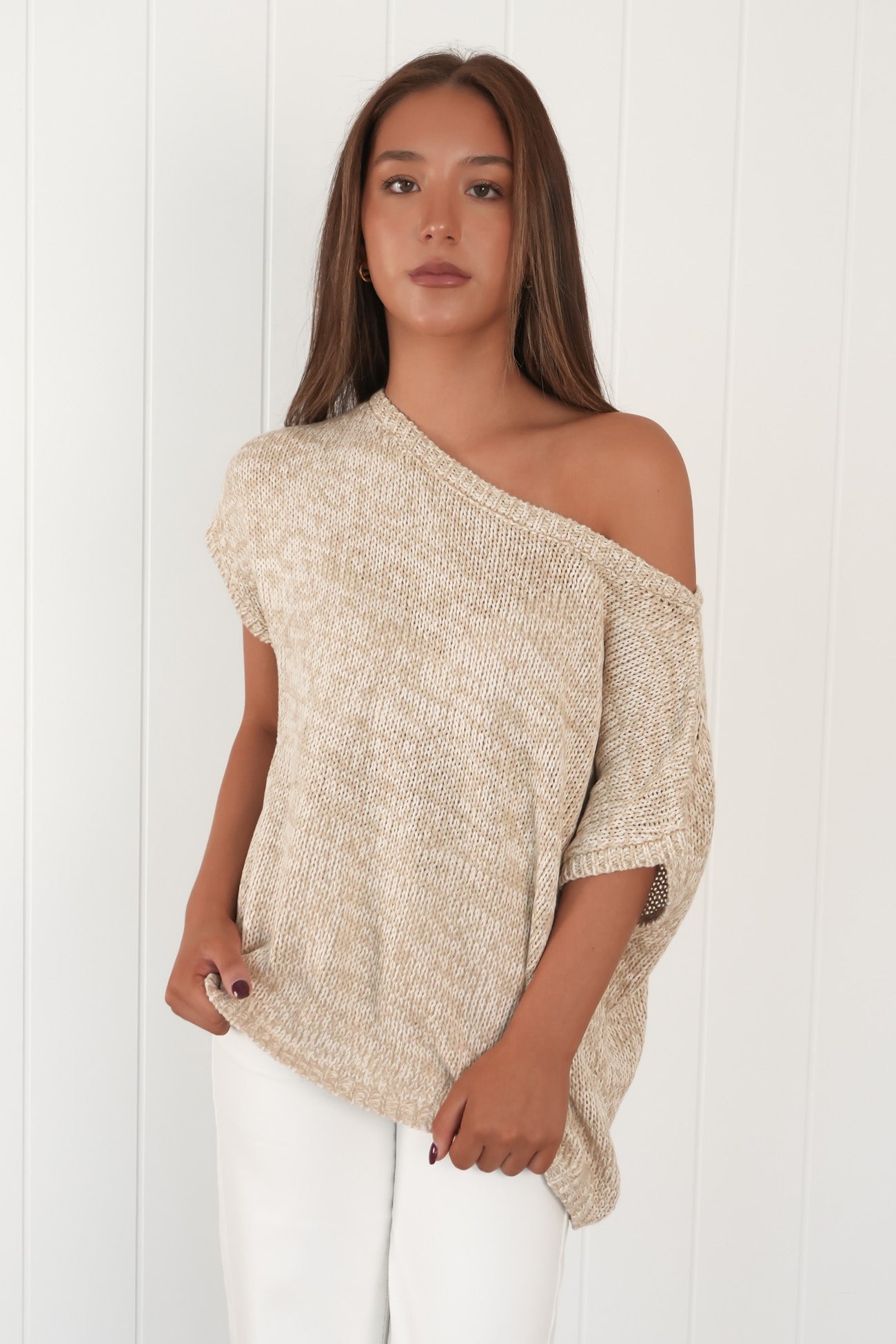 Melaney Knit Top Oat