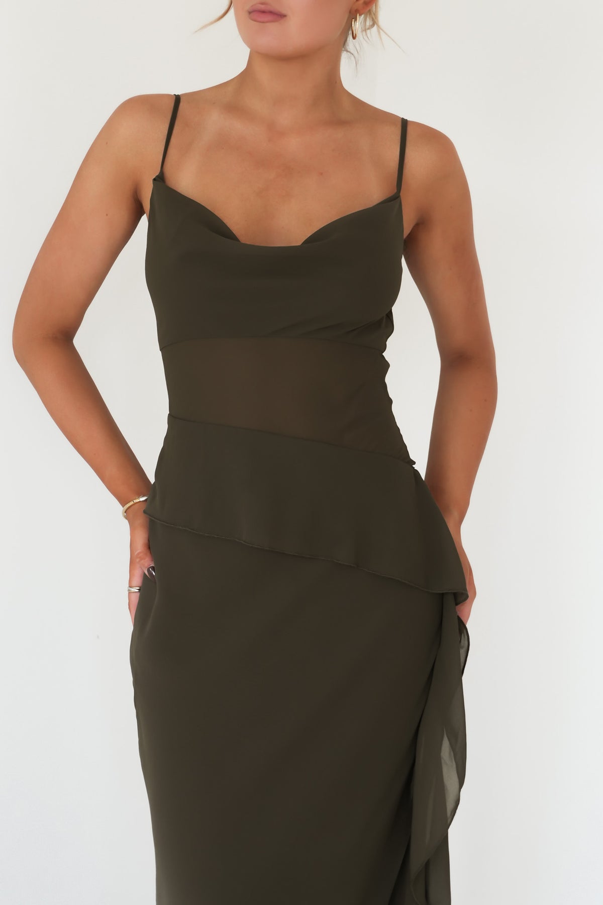 Melissah Maxi Dress Olive