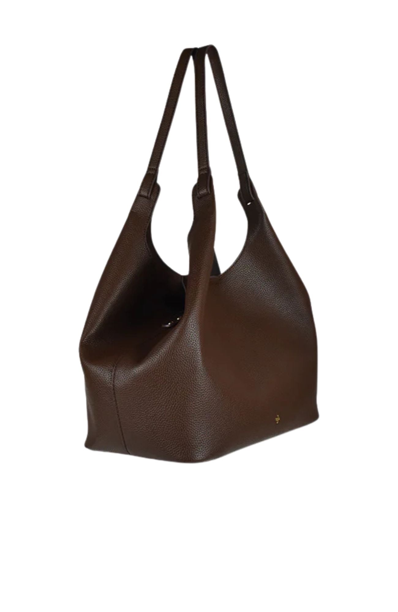 Mercy Bag Chocolate Pebble Gold