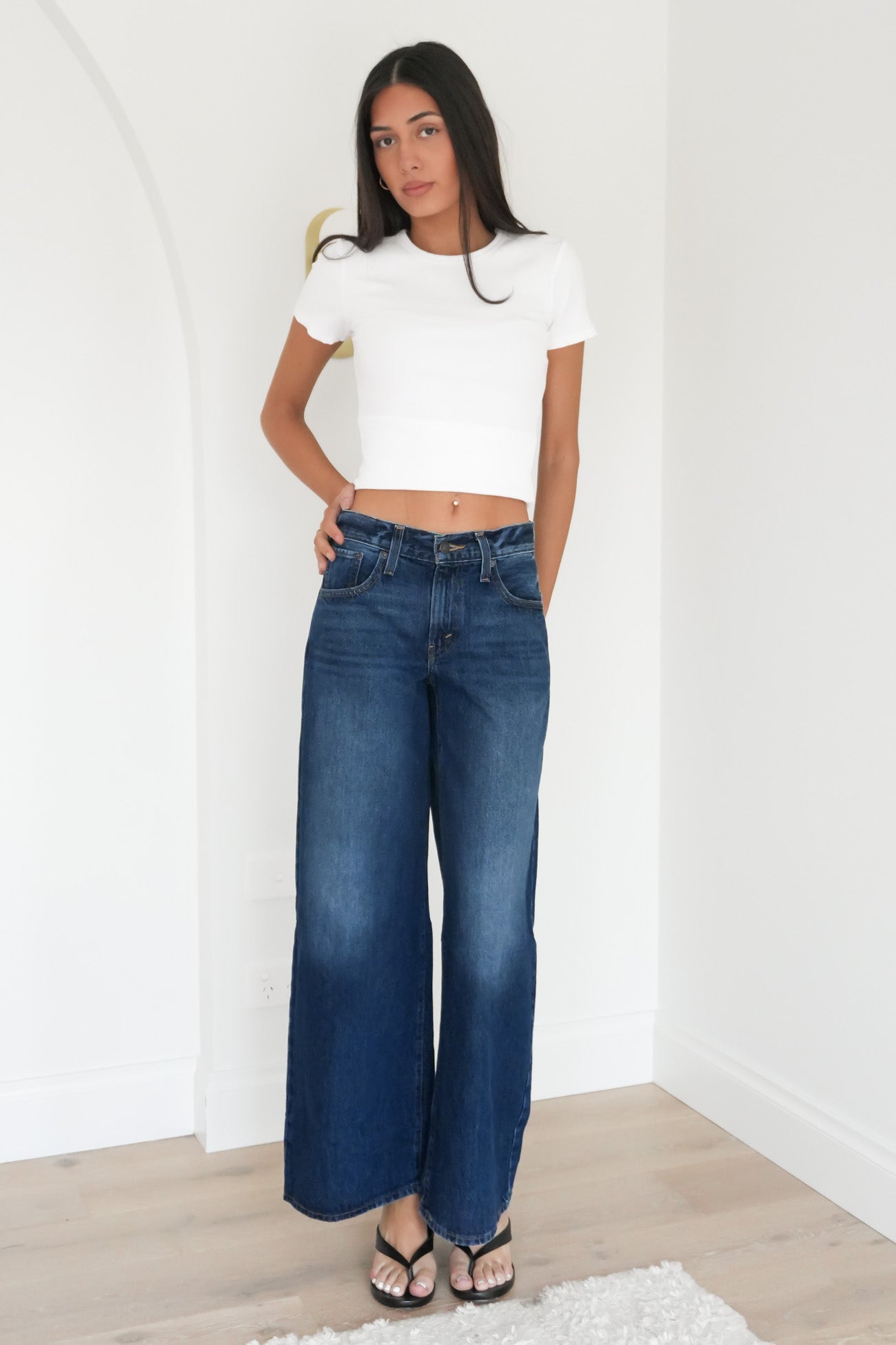 Middy Wide Leg Jean Midnight Charm