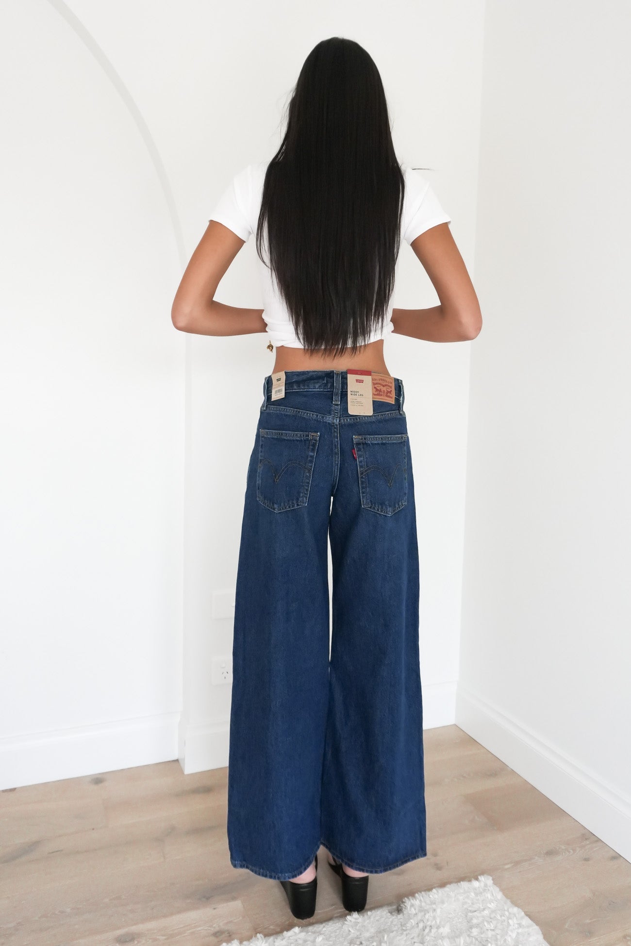 Middy Wide Leg Jean Midnight Charm