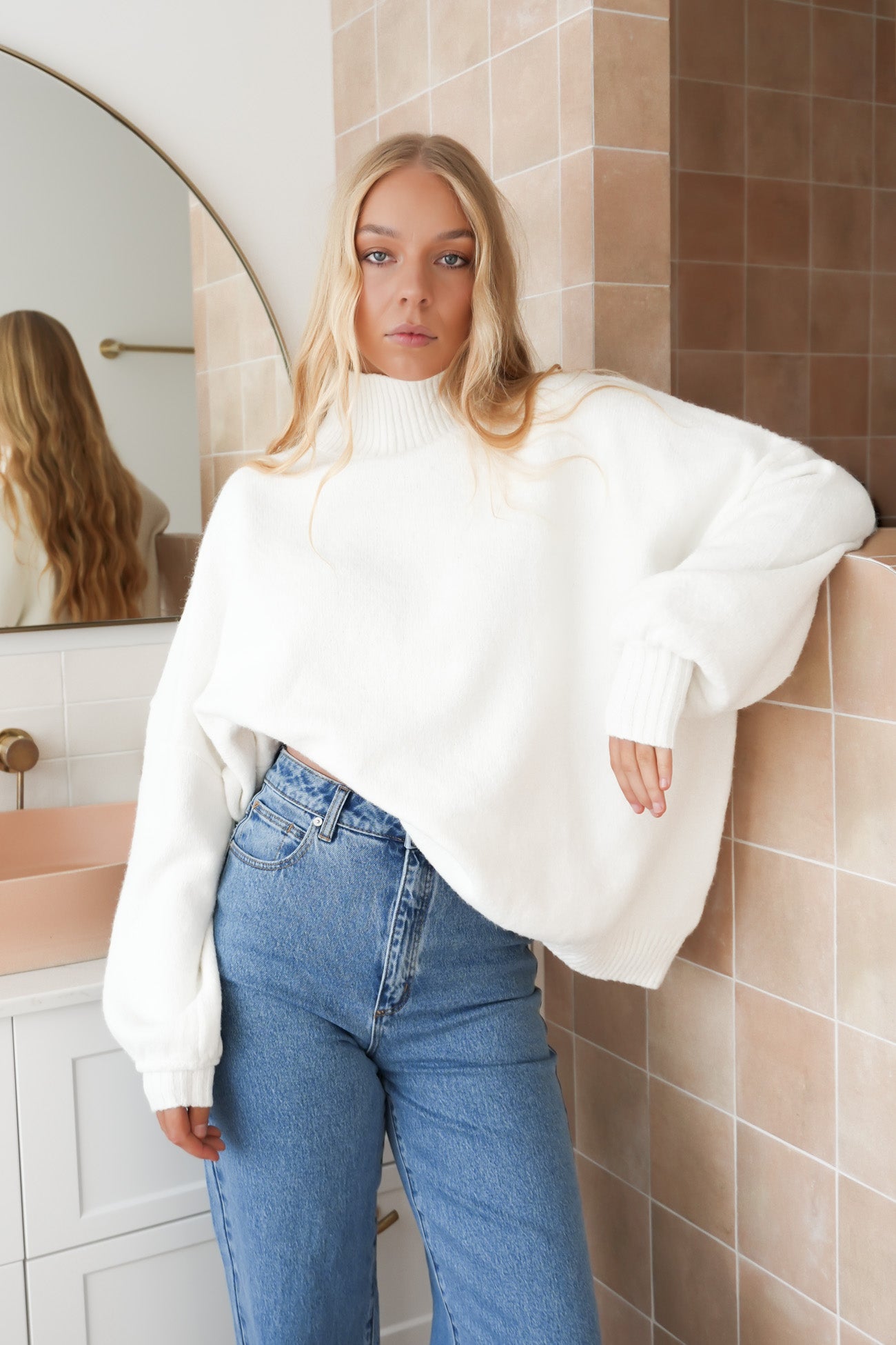 Milo Knit Jumper White