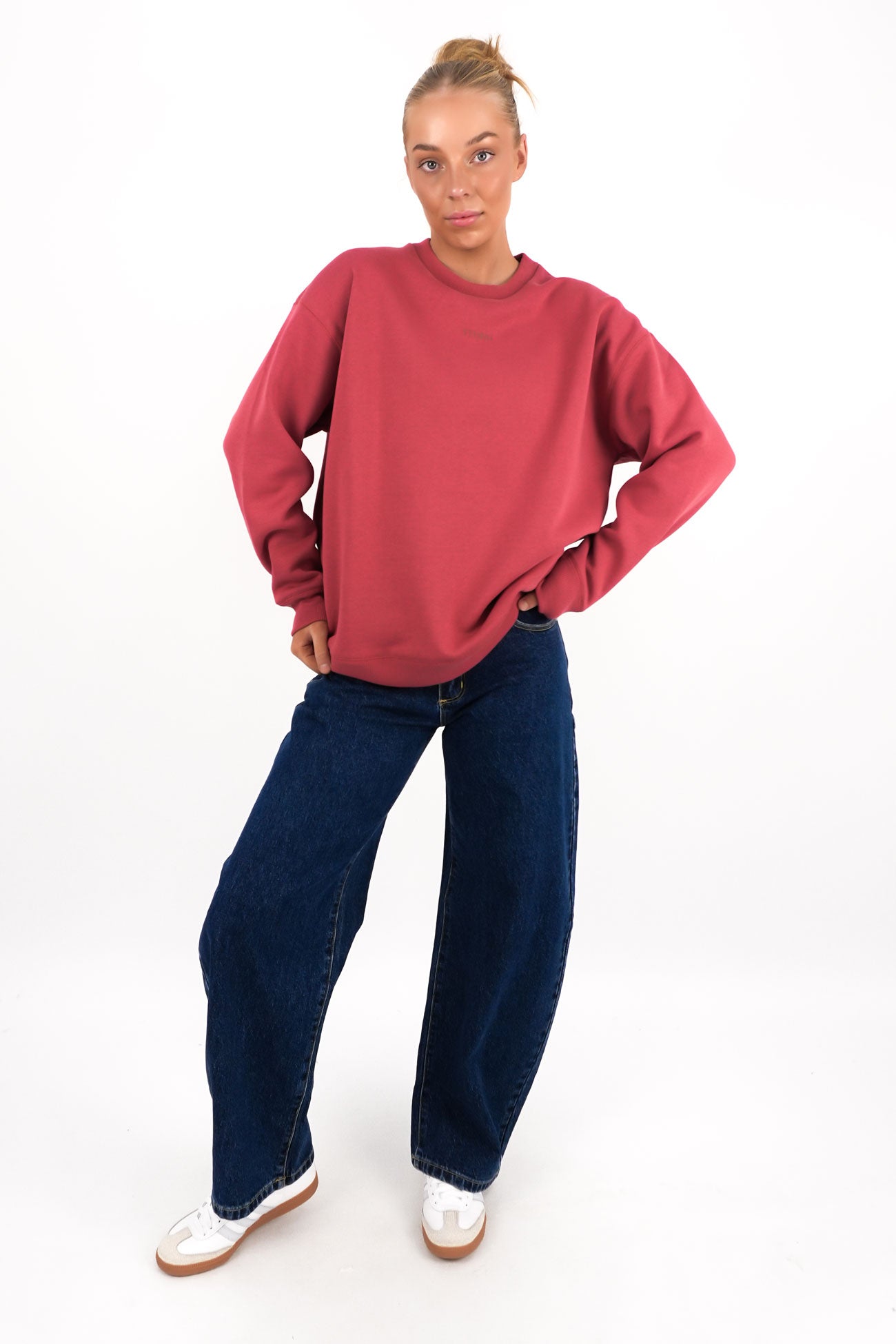 Minimal Thrills Slouch Crew Redwood
