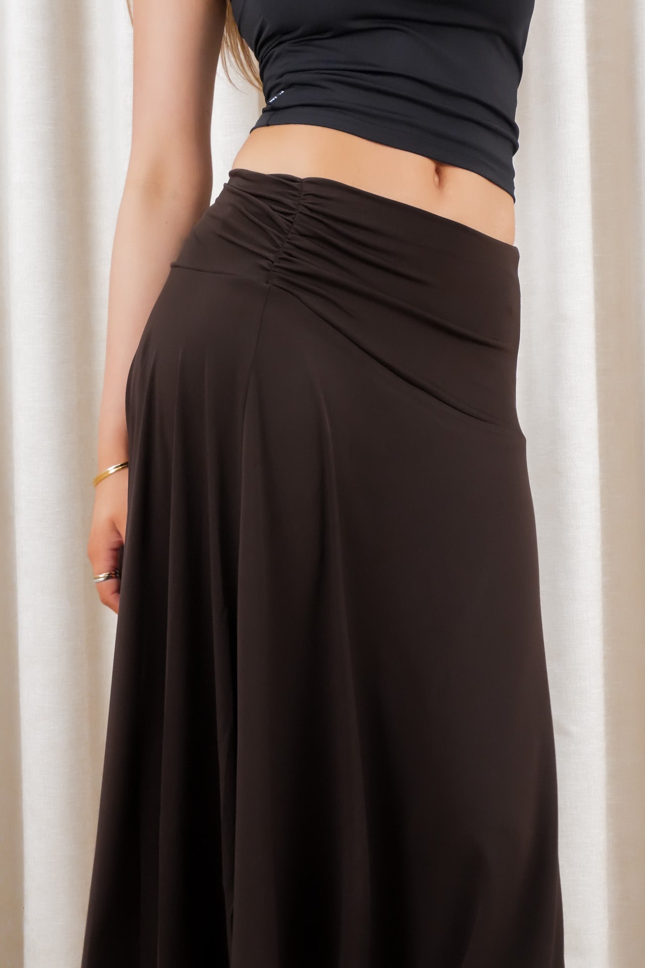 Miva Midi Skirt Chocolate
