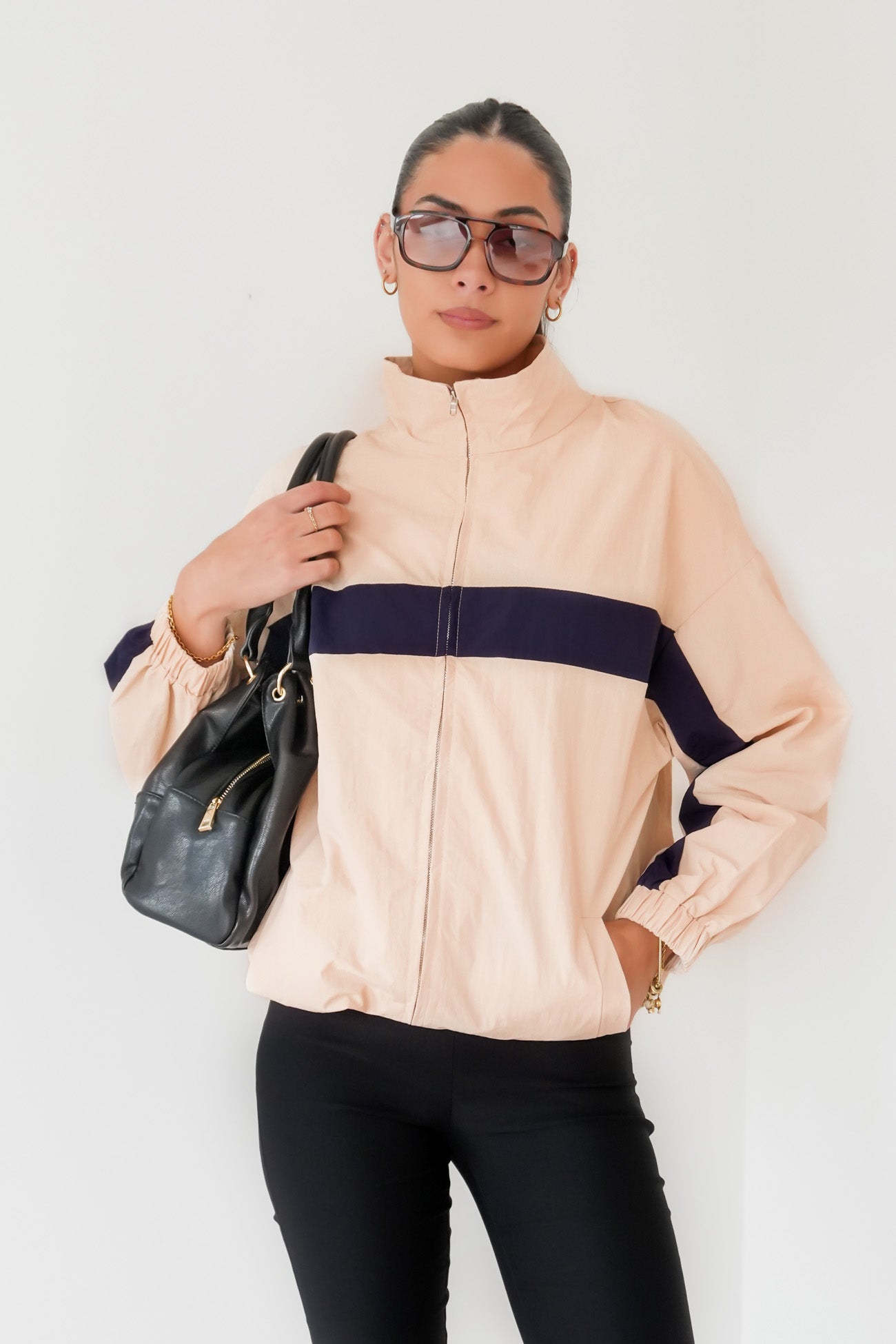 Monte Jacket Beige Navy