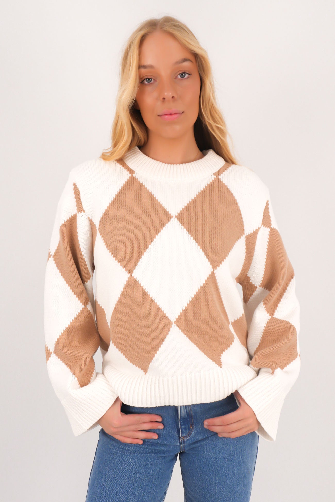 Murphy Knit White Taupe