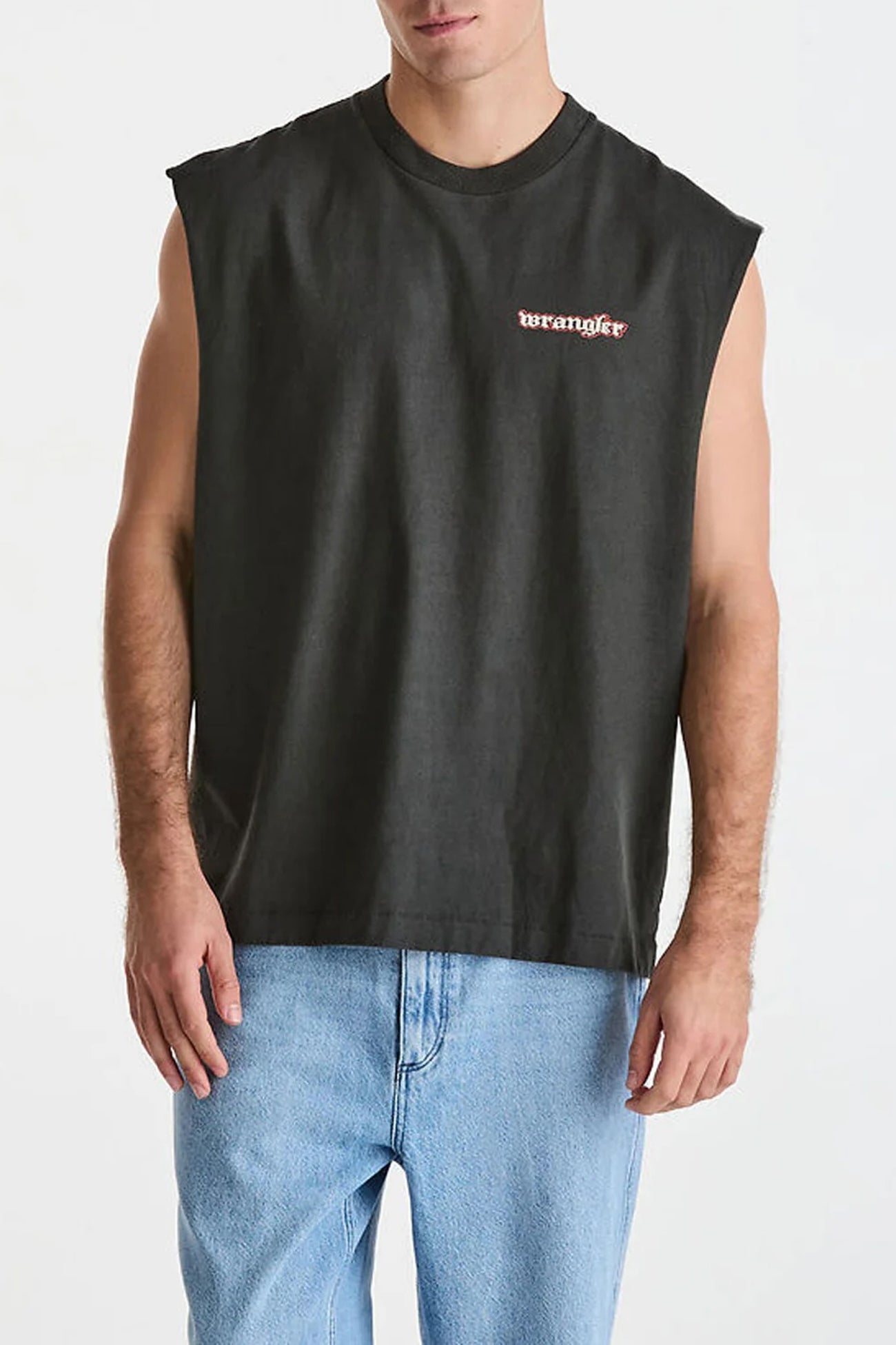 Naga Boxcar Muscle Tee Dark Slate