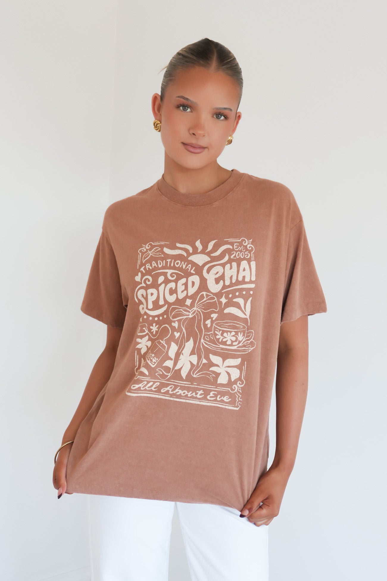 Nahla Relaxed Tee Cinnamon