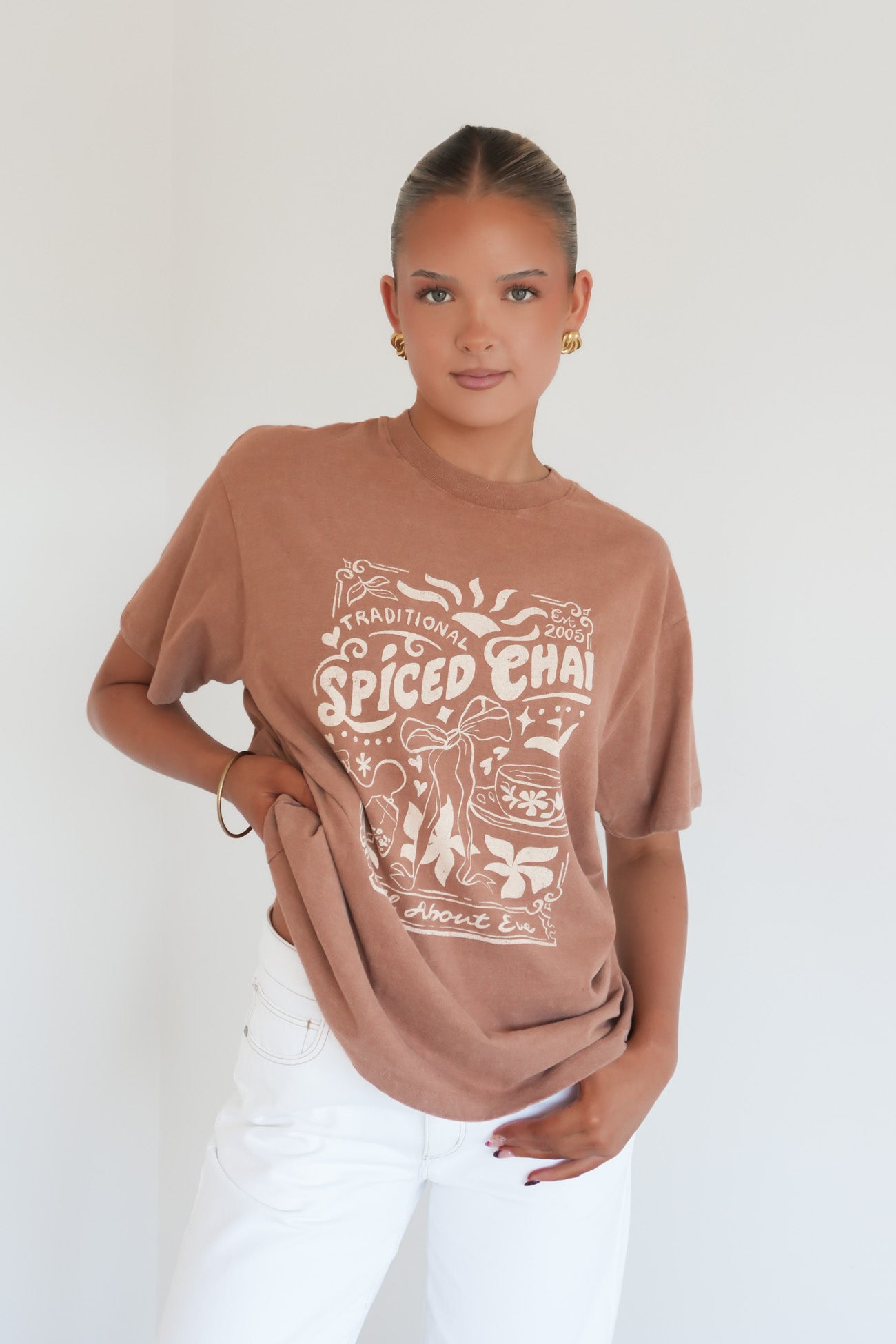 Nahla Relaxed Tee Cinnamon