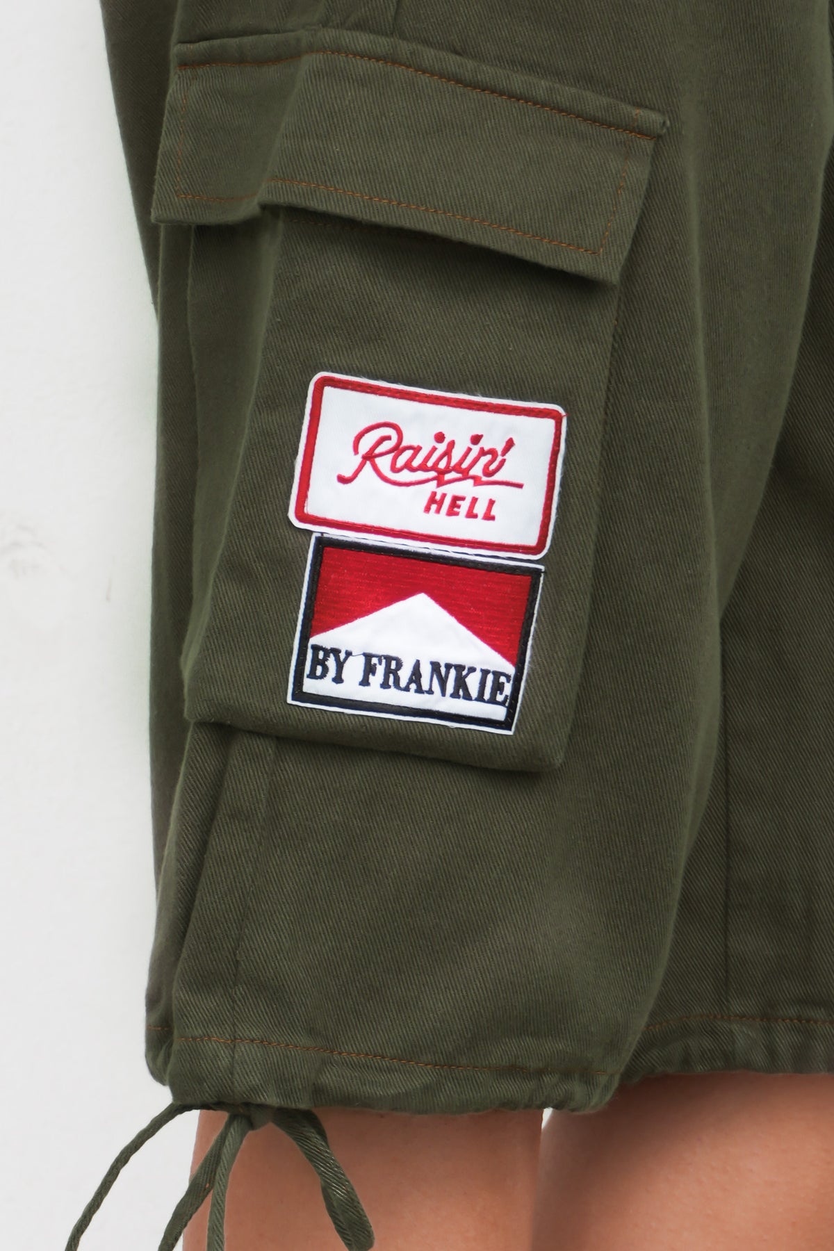 Naomie Cargo Jort Khaki