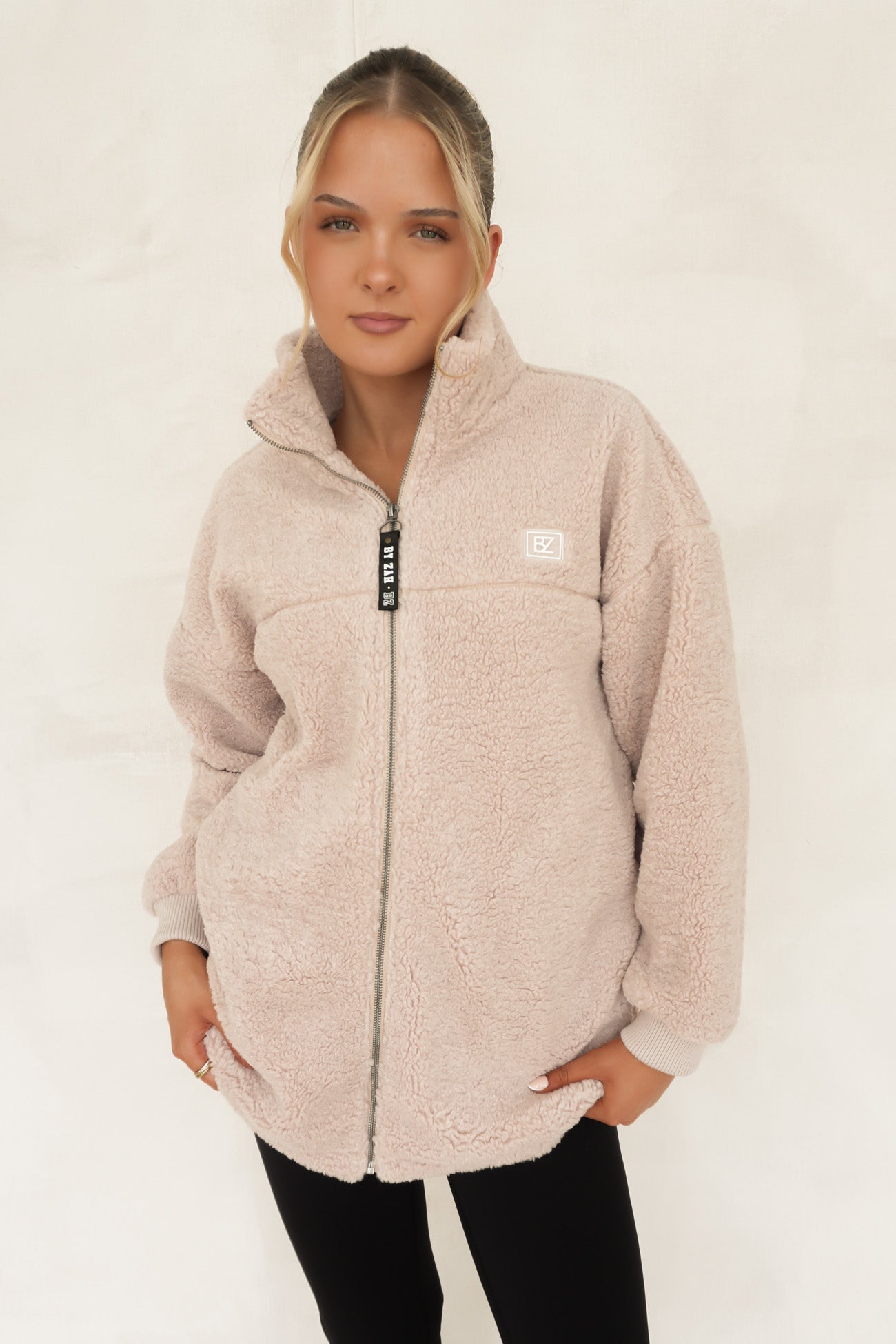 Nate Teddy Jacket Beige