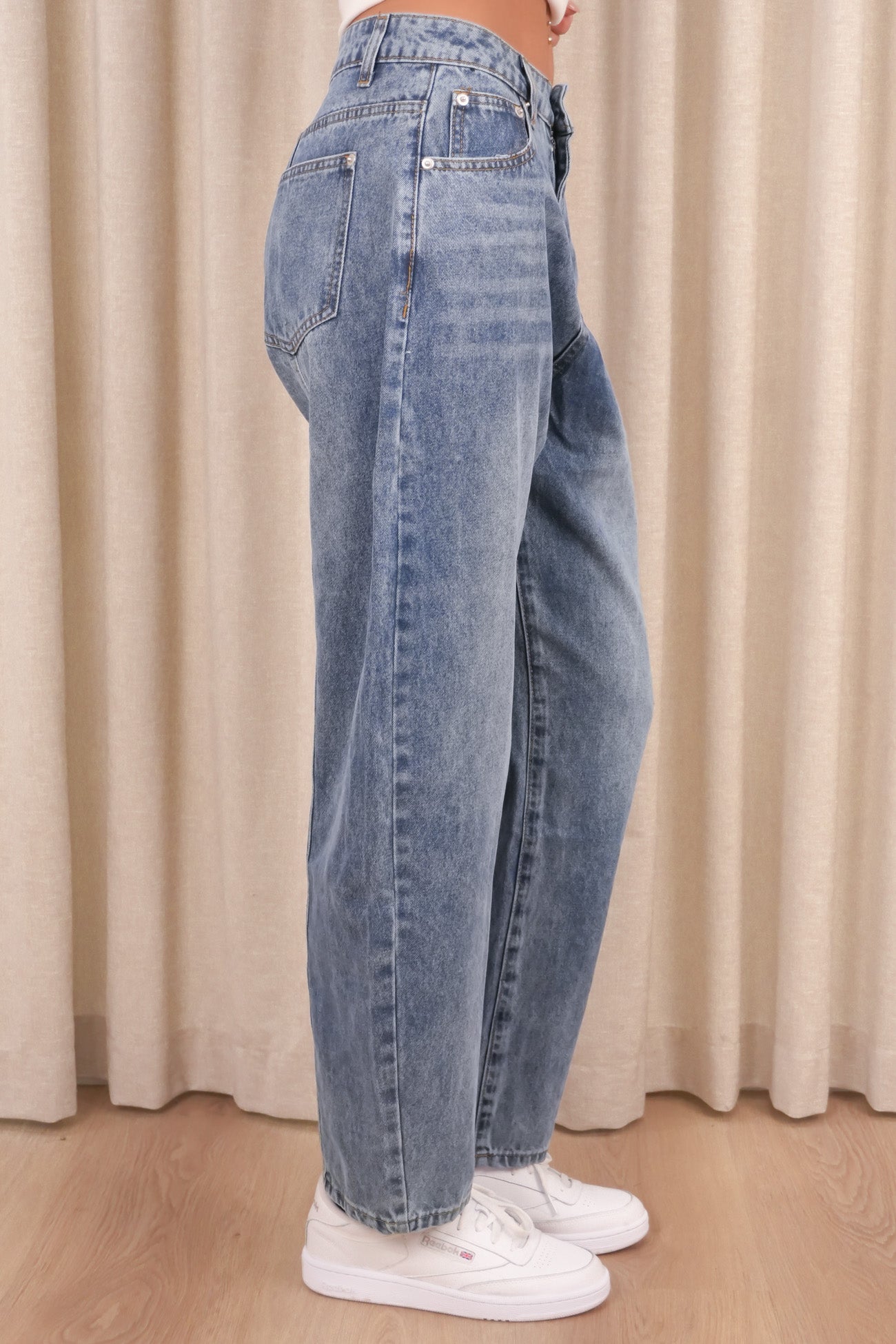 Nateeka Barrel Jean Blue