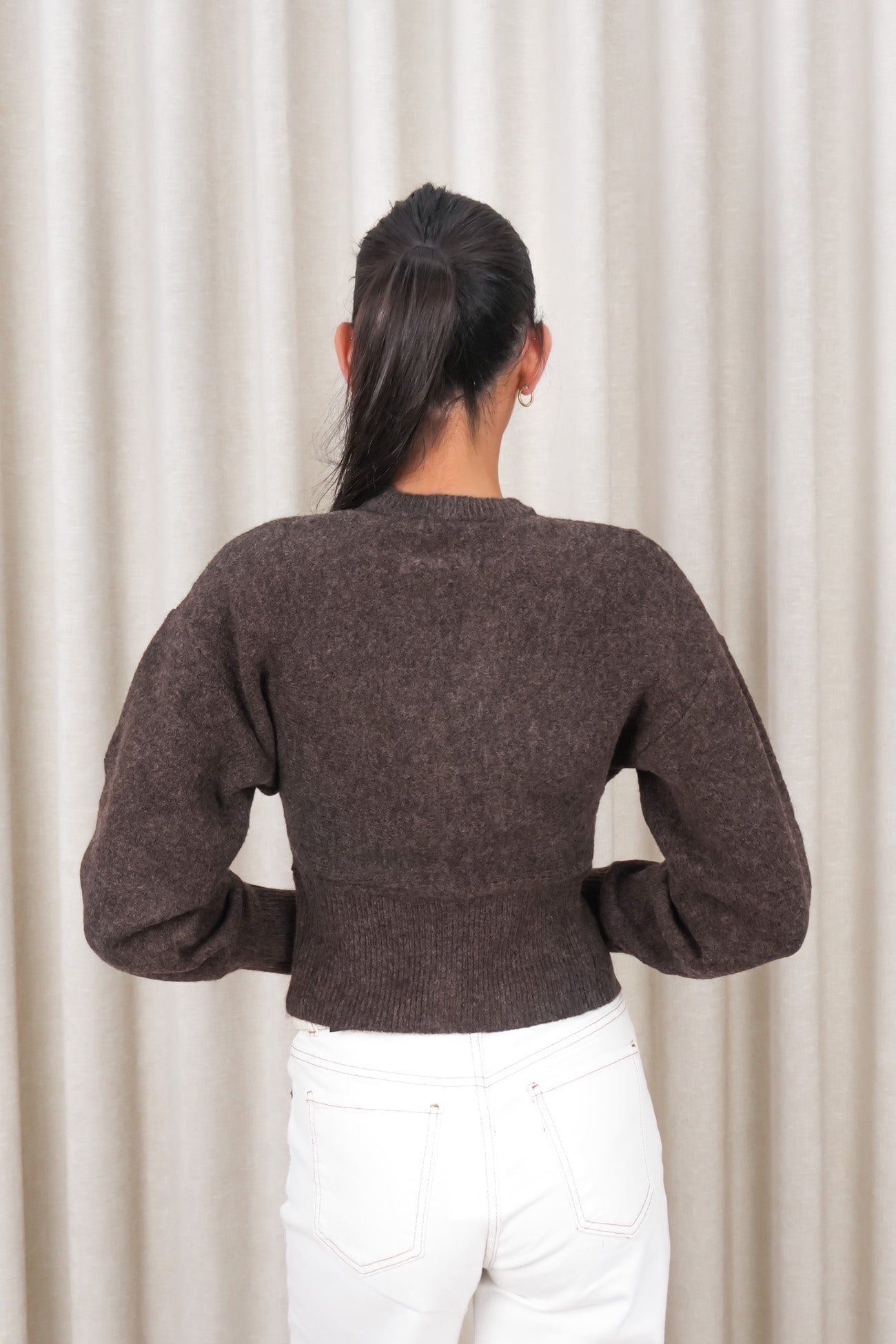 Nelly Knit Cardi Brown