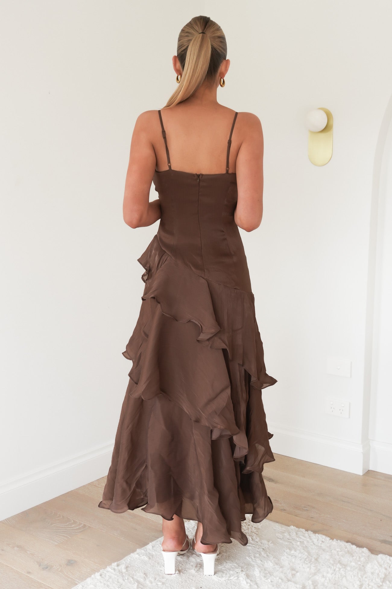 Nesta Midi Dress Chocolate