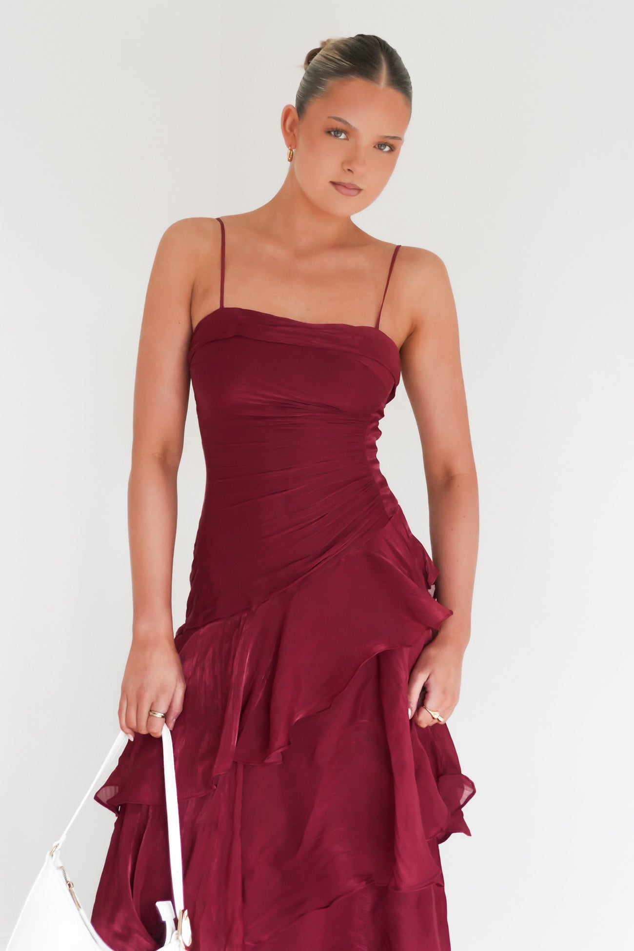 Nesta Midi Dress Wine
