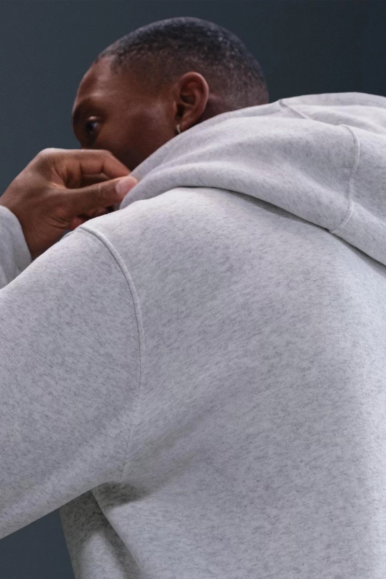 Nike Club Full-Zip Fleece Hoodie Birch Heather White