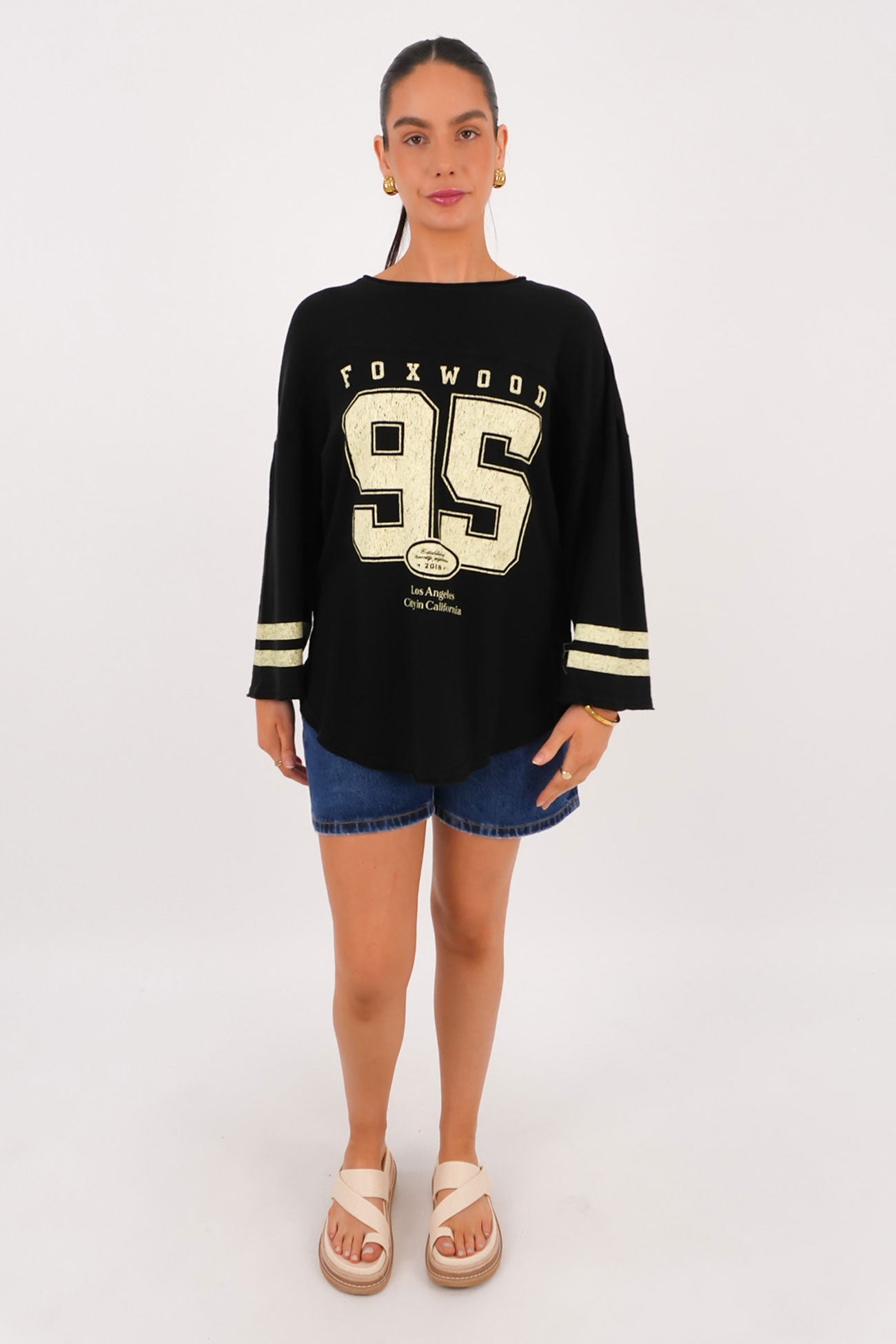 Ninety Five Long Sleeve Tee Washed Black