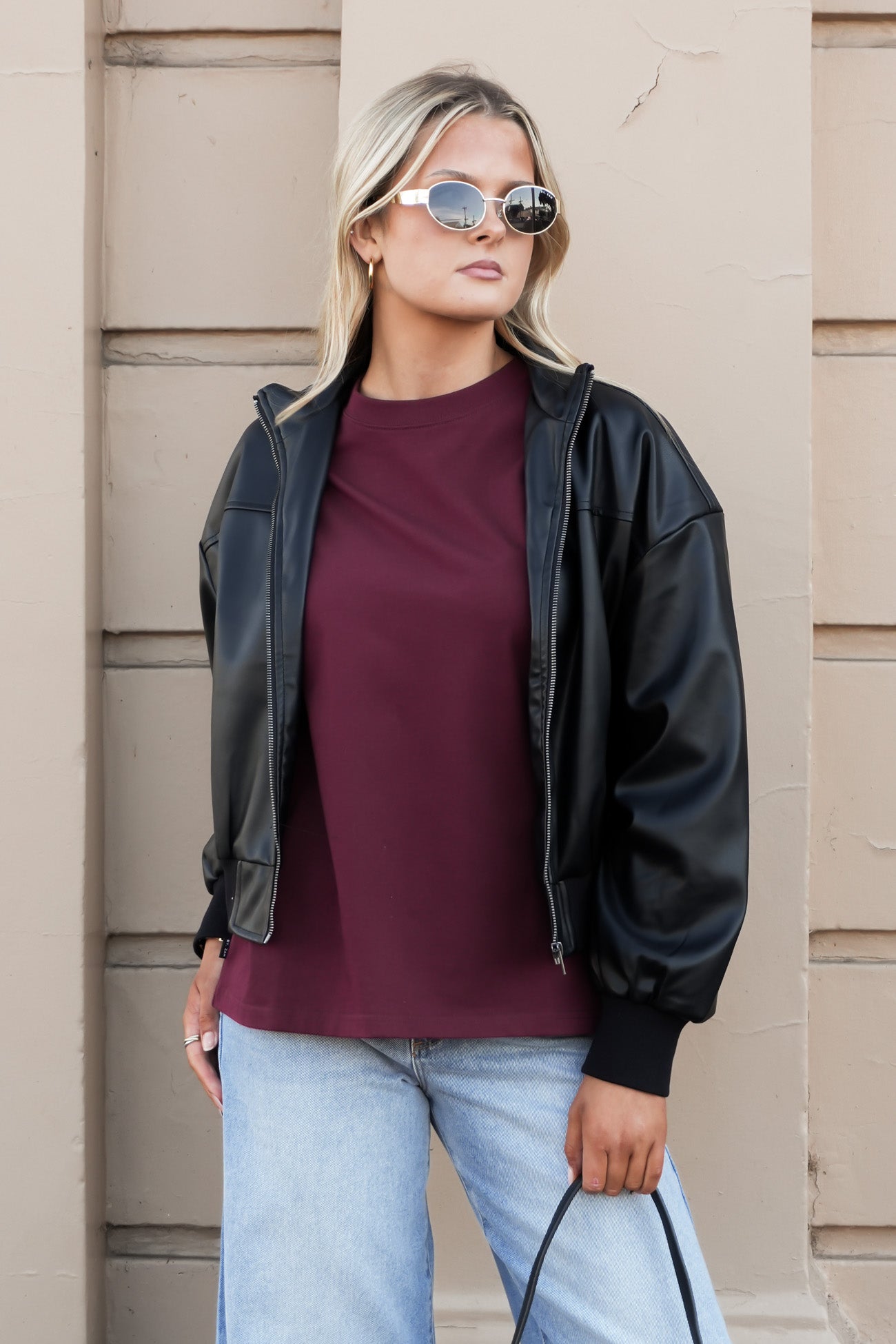 Noah Oversized Tee Cherry