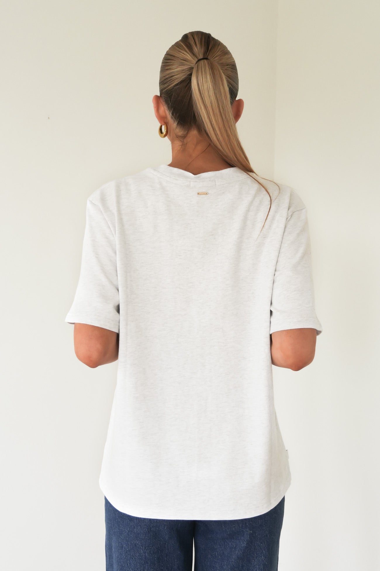 Noah Oversized Tee Snow Marle