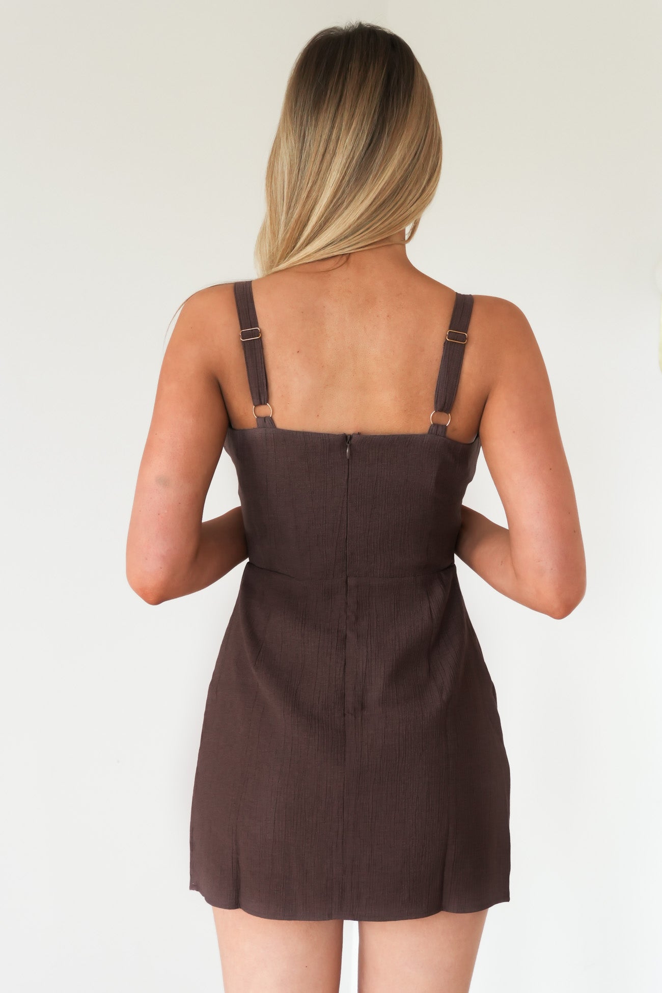 Onyx Mini Dress Brown