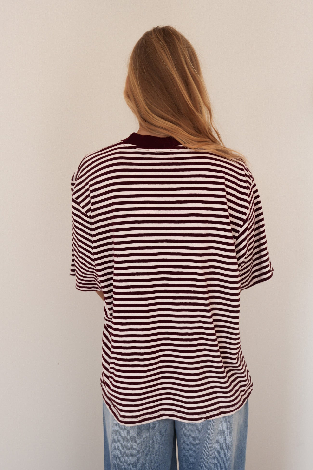 Paloma Oversized Stripe Tee Port