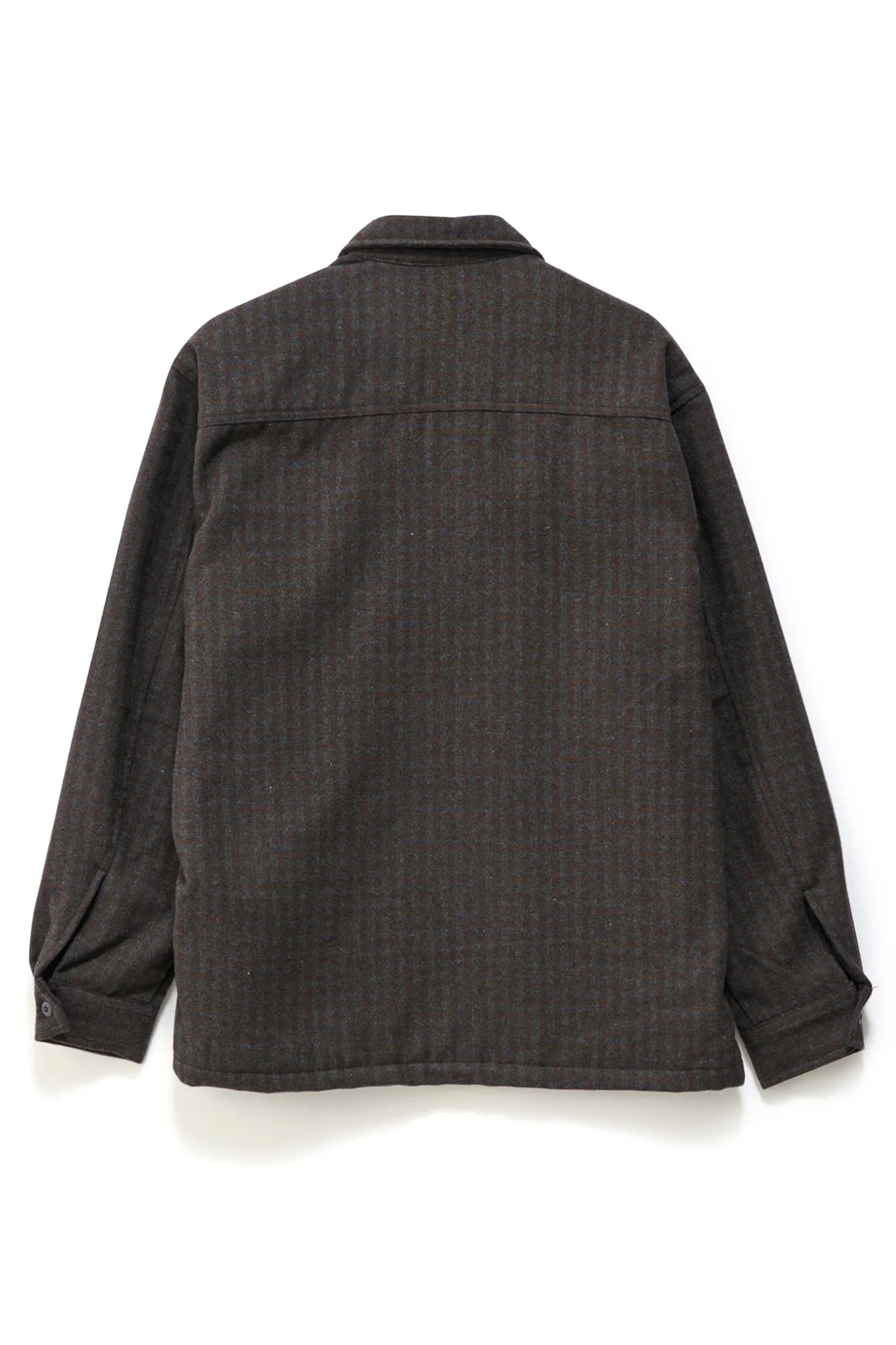 Plaid-Zip-Thru-Long-Sleeve-Shirt-Brown-bjpg