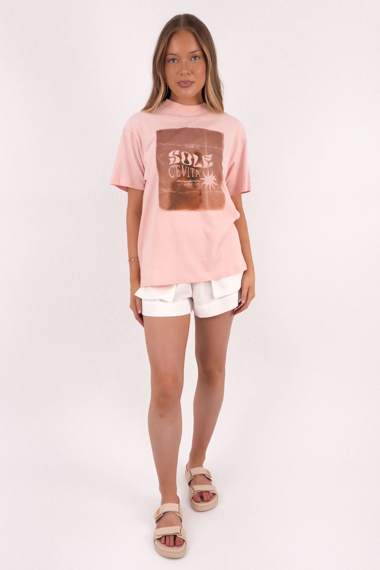 Postcard Relaxed Tee Rose