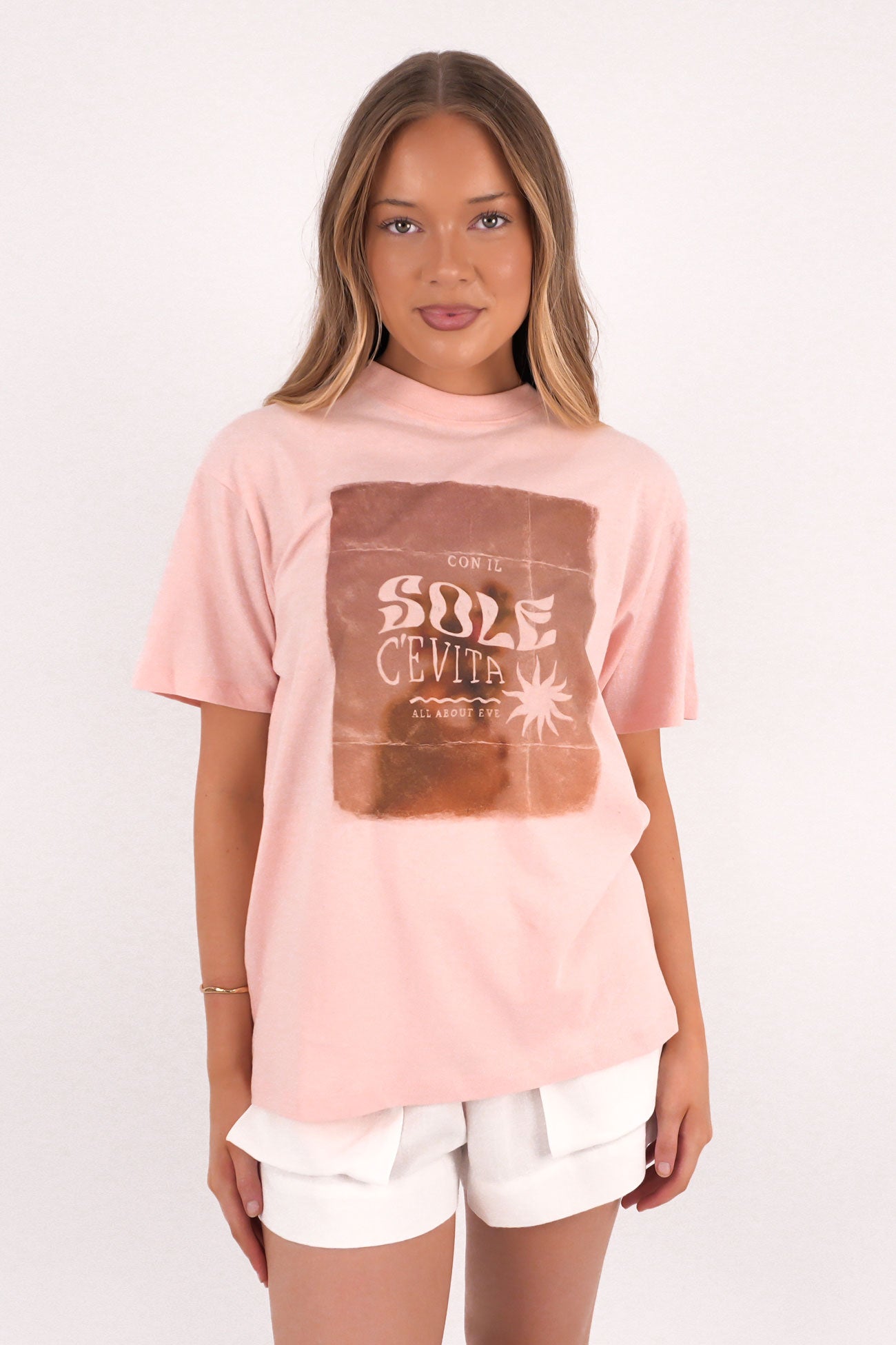 Postcard Relaxed Tee Rose