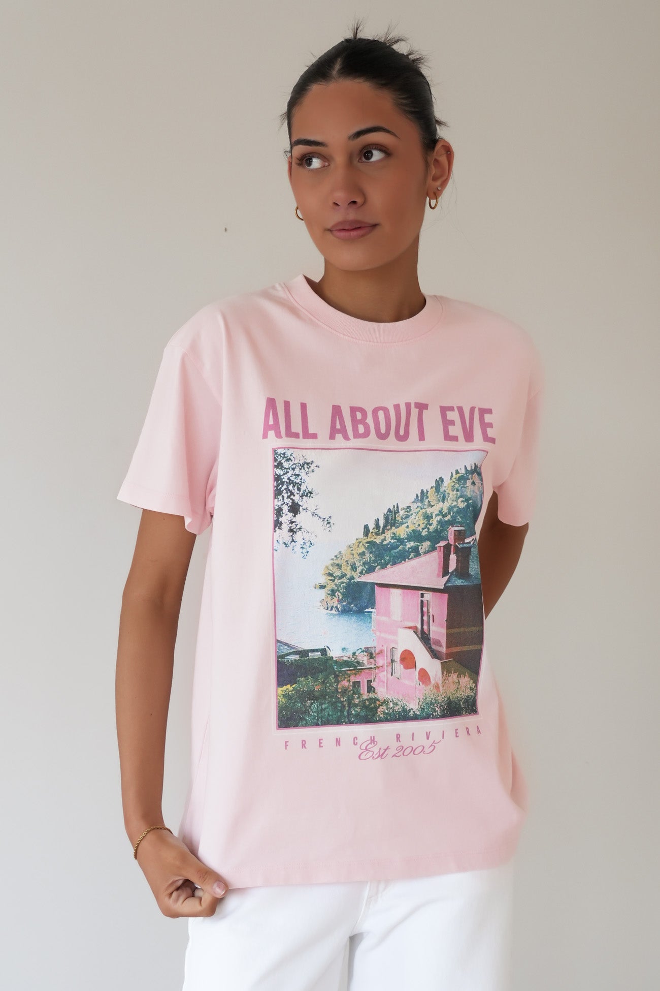Provence Relaxed Tee Pale Pink